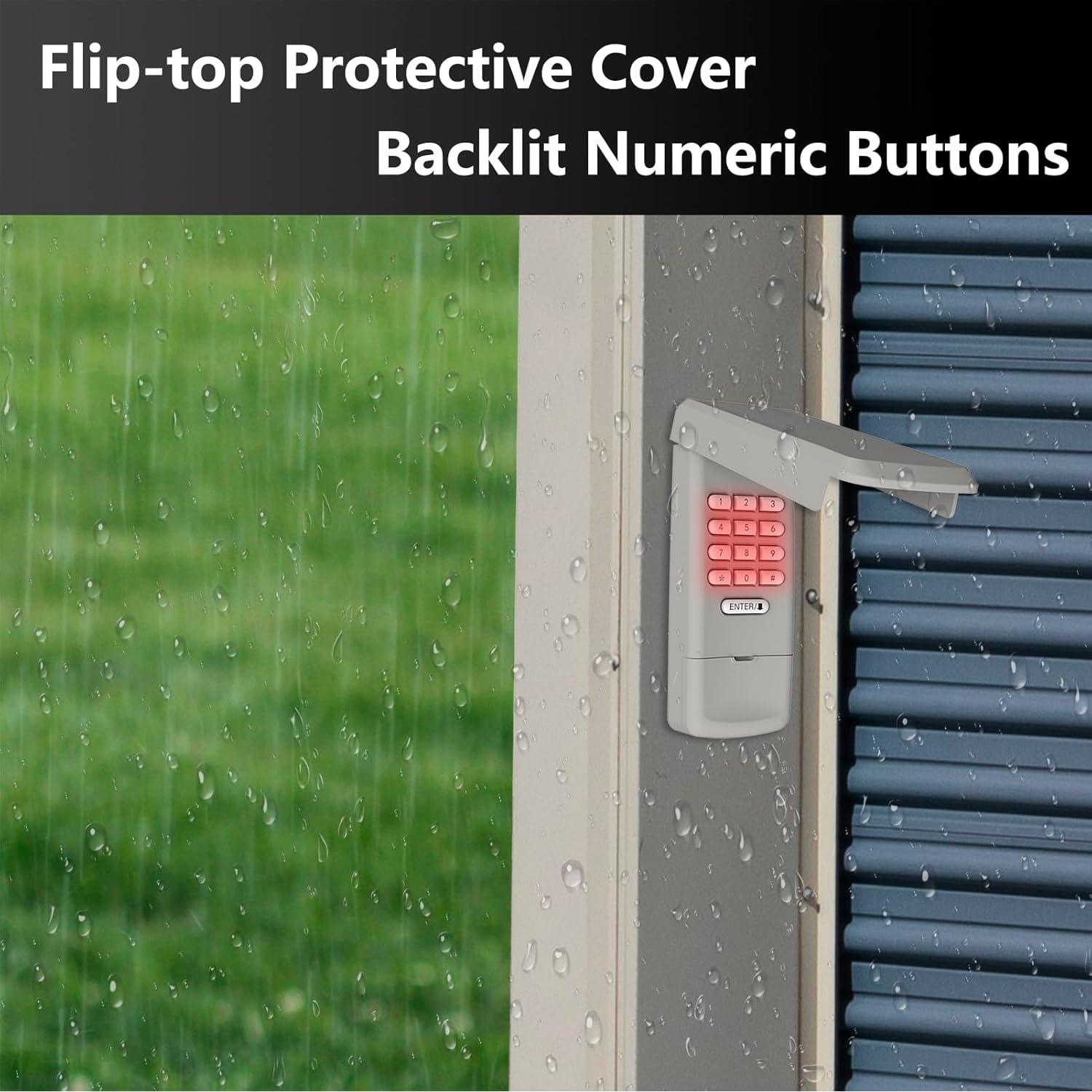 Teclado Universal para Garaje BeanKOneal 878 Gris Inalámbrico