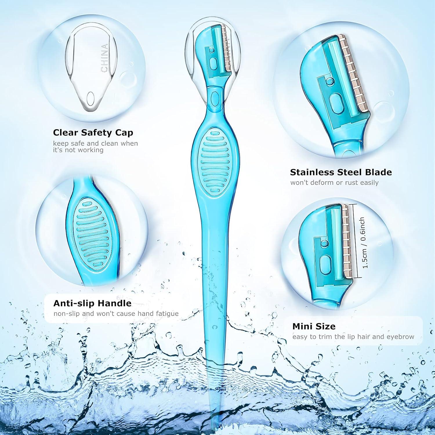 Rasuradores de Cejas y Vello Facial Honoson - 8 Pcs, 4 Colores