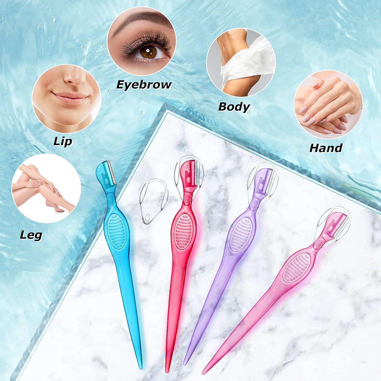 Rasuradores de Cejas y Vello Facial Honoson - 8 Pcs, 4 Colores
