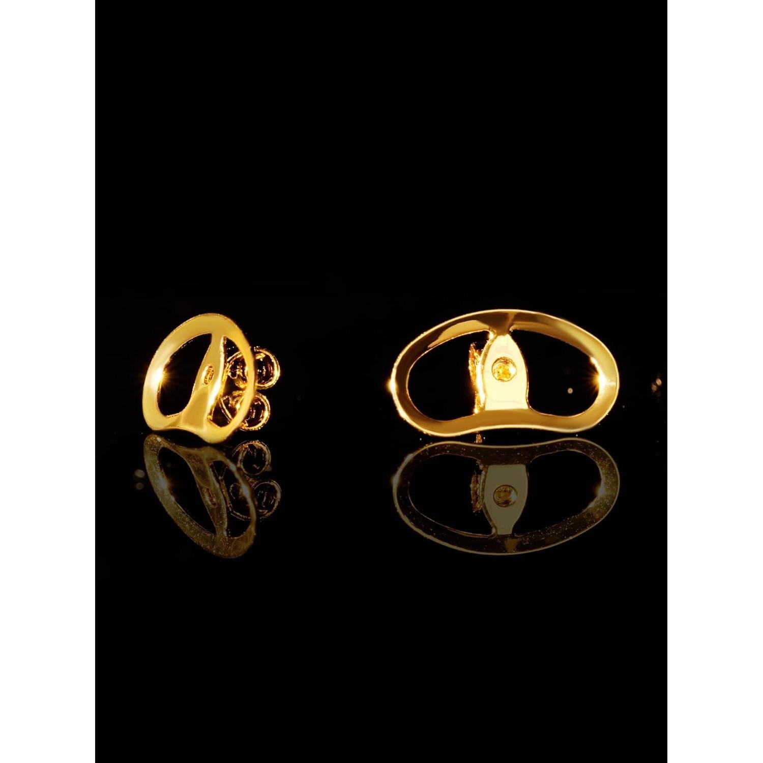 Earring Backs for Droopy Ears, Adjustable Heavy Earrings Lifters Backs, 6 Pairs (4 Gold + 2 Silicone)