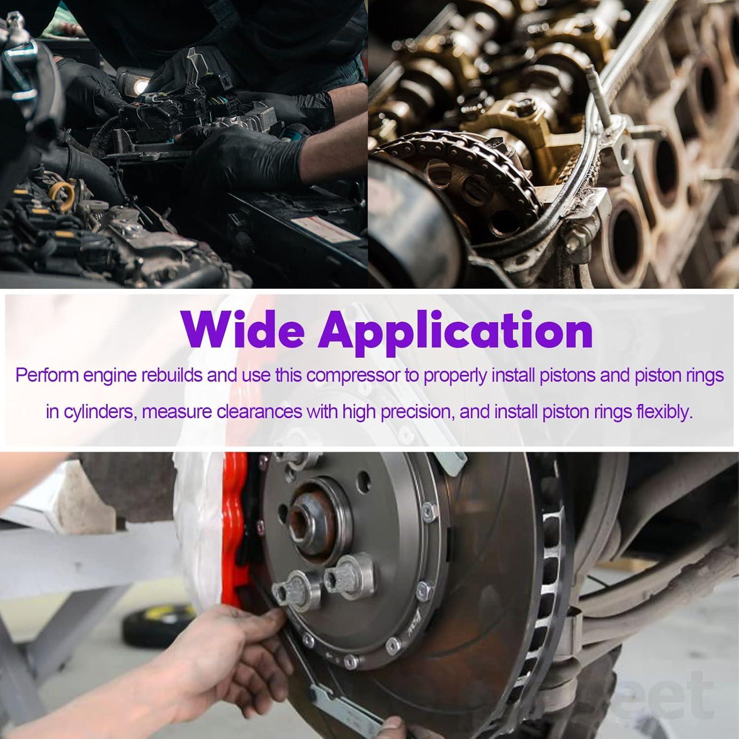 Kit 8Pcs Compresor Anillos Pistón Swpeet 3 4 6 Pulgadas