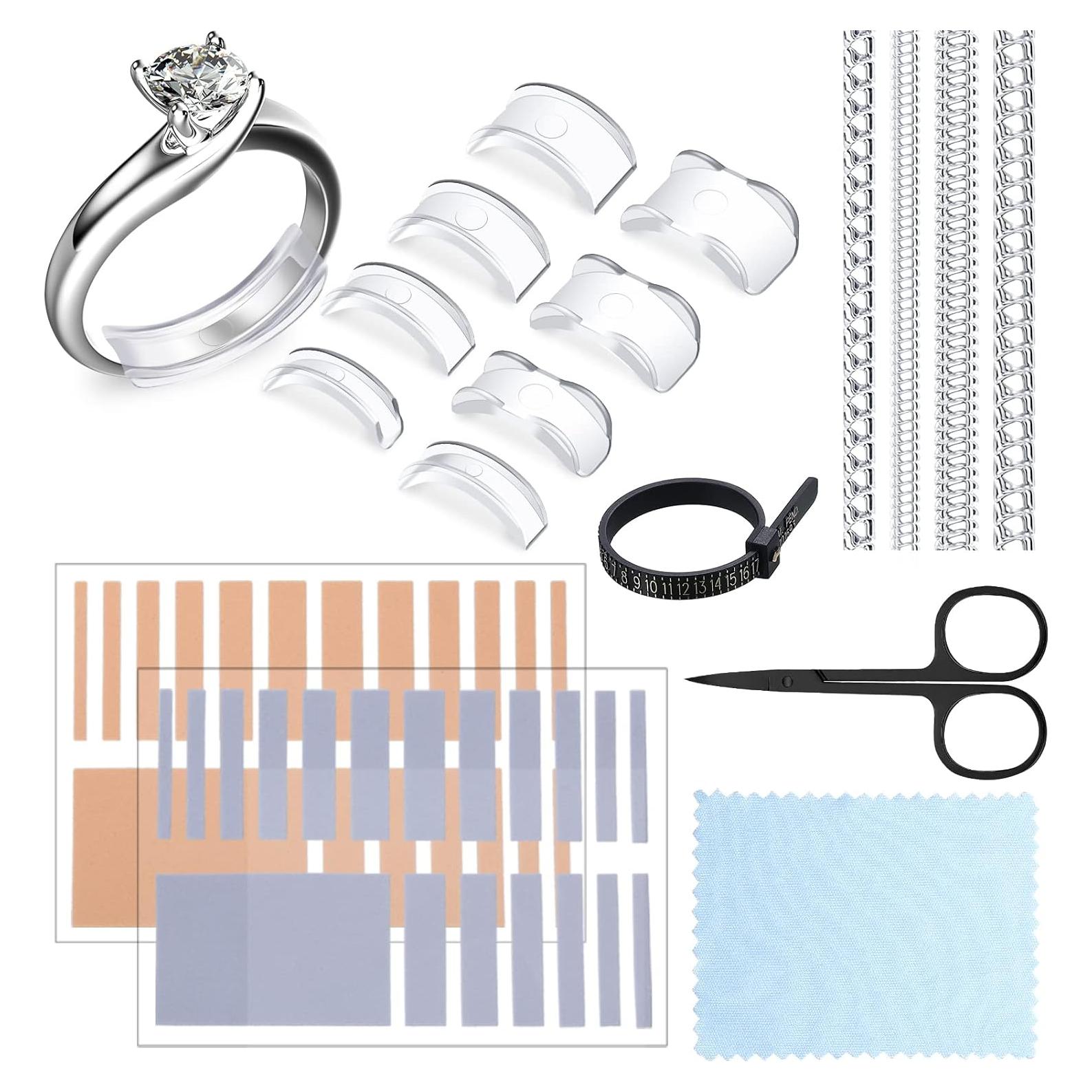 Medidor de Anillos Hicarer 53 Piezas Ajustadores y Herramientas