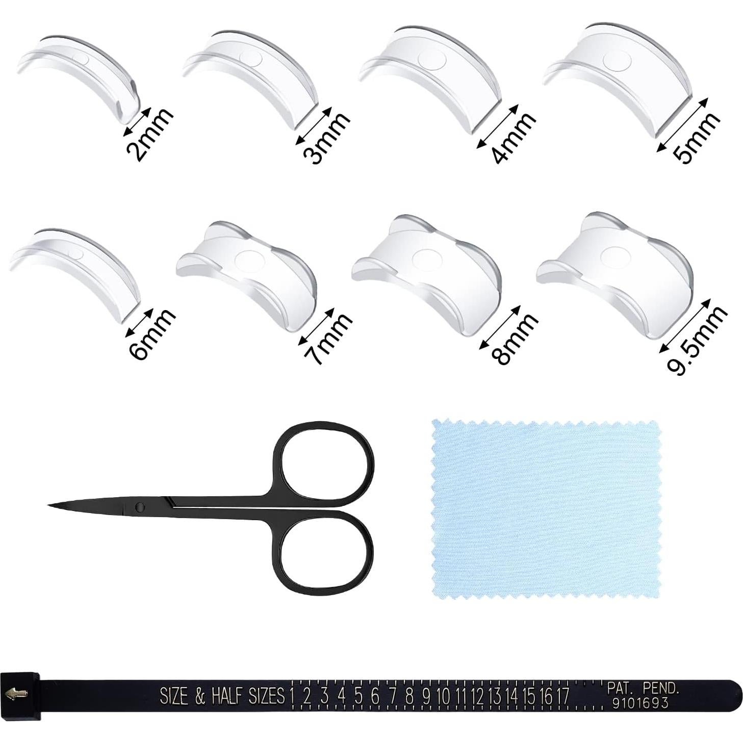 Medidor de Anillos Hicarer 53 Piezas Ajustadores y Herramientas