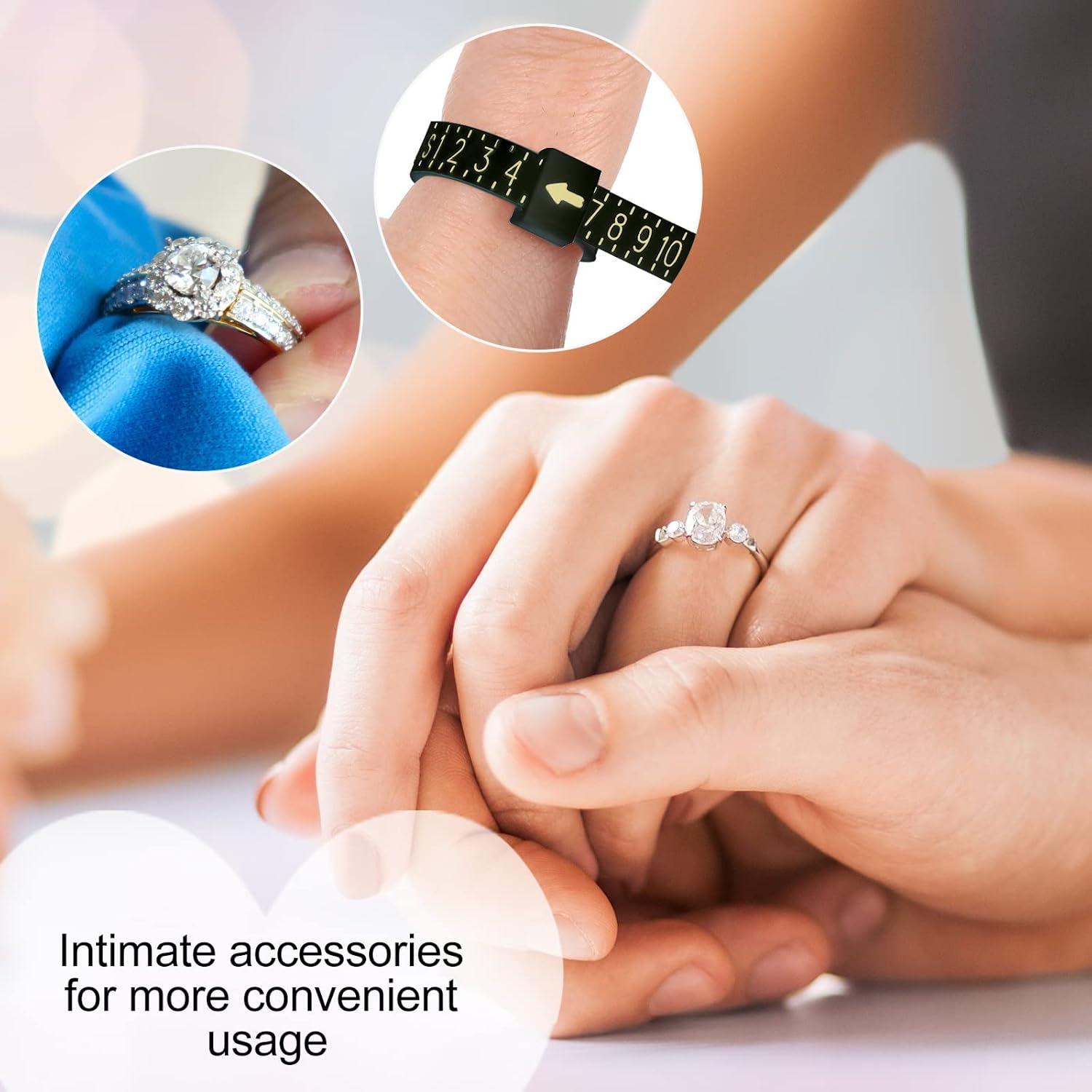 Medidor de Anillos Hicarer 53 Piezas Ajustadores y Herramientas