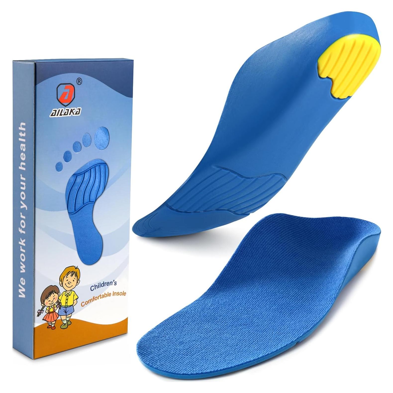 Plantillas ortopédicas Ailaka para niños con soporte de arco 24.3cm