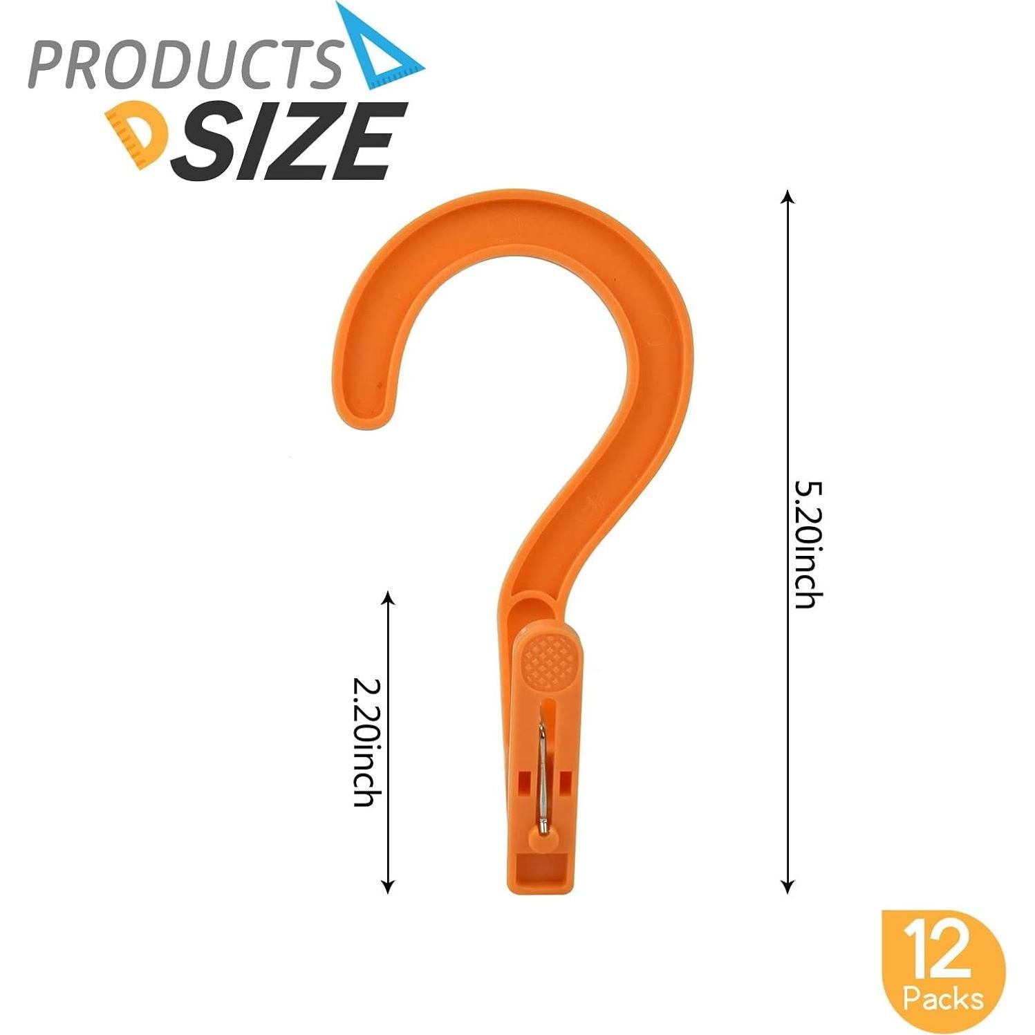 Ganchos de Lavandería Mugtel 12PCS Multicolor Portátiles