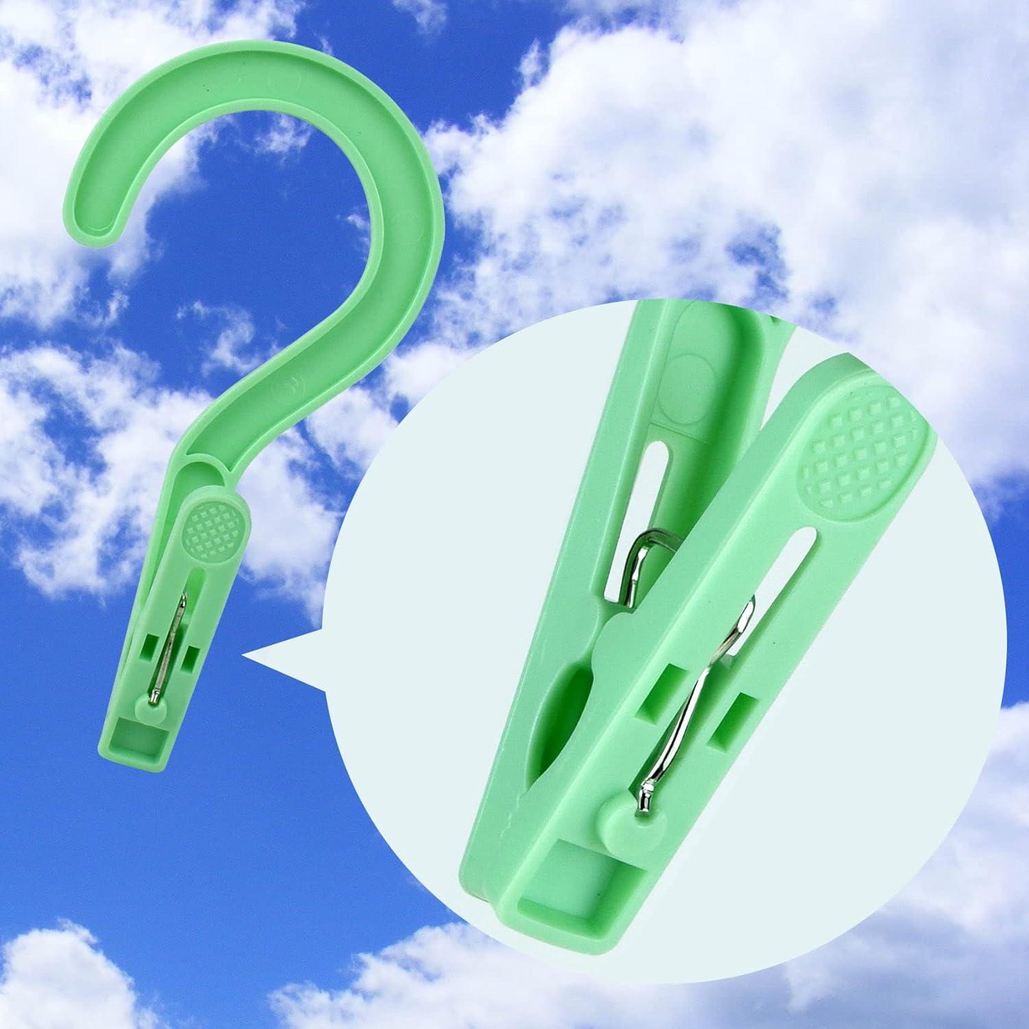 Ganchos de Lavandería Mugtel 12PCS Multicolor Portátiles