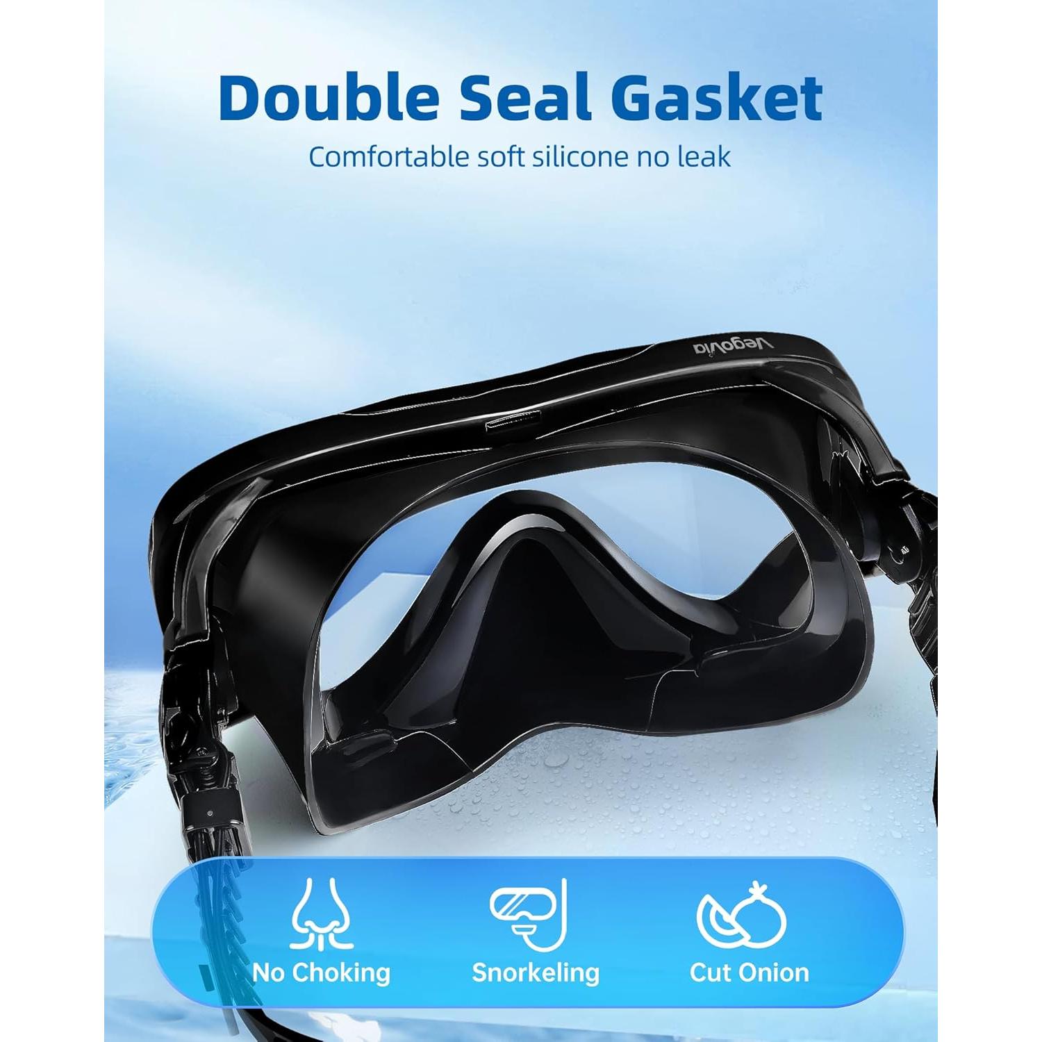 Gafas de natación VegoVia SW01 con cubierta para nariz 180°