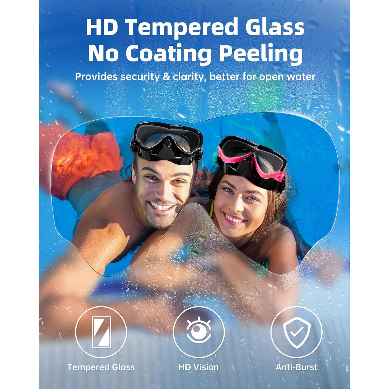 Gafas de natación VegoVia SW01 con cubierta para nariz 180°