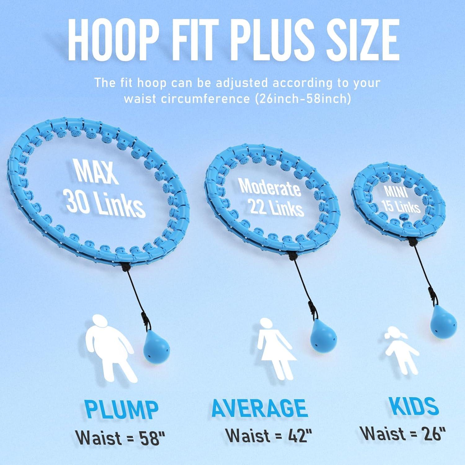 Aro de Hula con Peso JKSHMYT 30 Enlaces Ajustables 1.36 kg