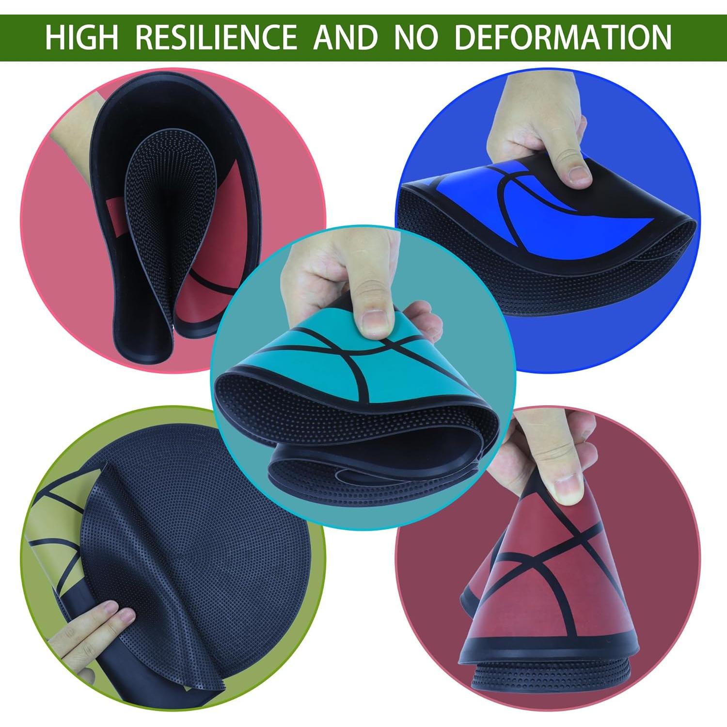 Marcadores de Baloncesto Nuburbur 10Pcs 22.86cm Antideslizantes