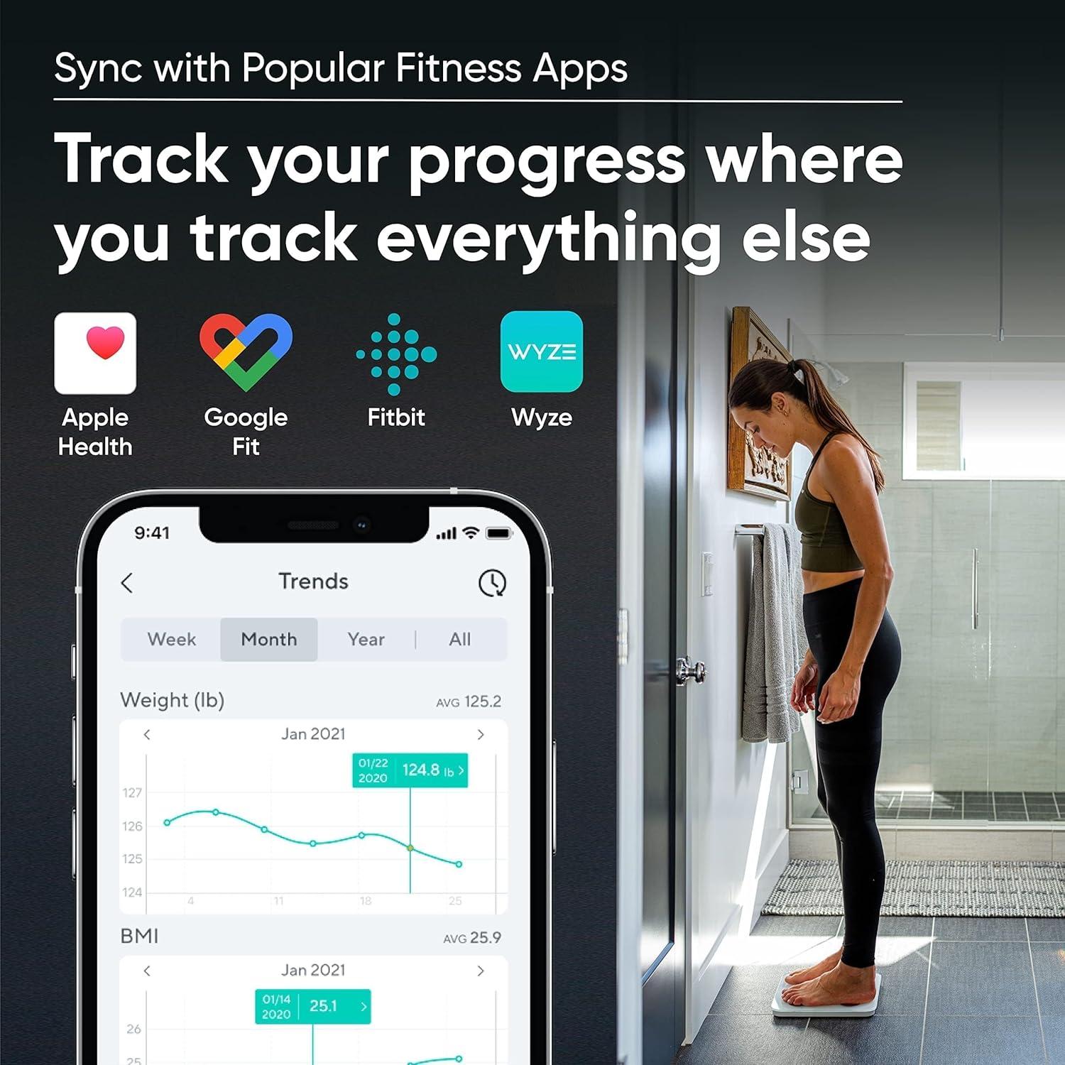 Báscula Inteligente Wyze S - Medición de Grasa y Masa Muscular