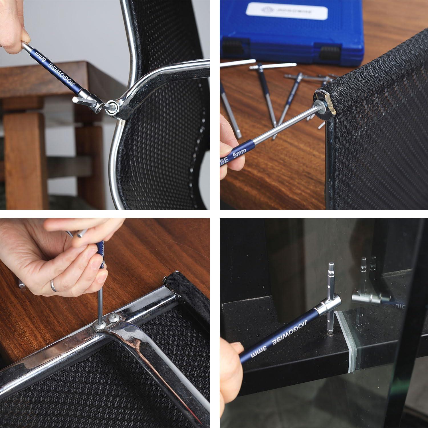 Juego de Llaves Hexagonales T JIOGOWISE 10 Piezas Métricas