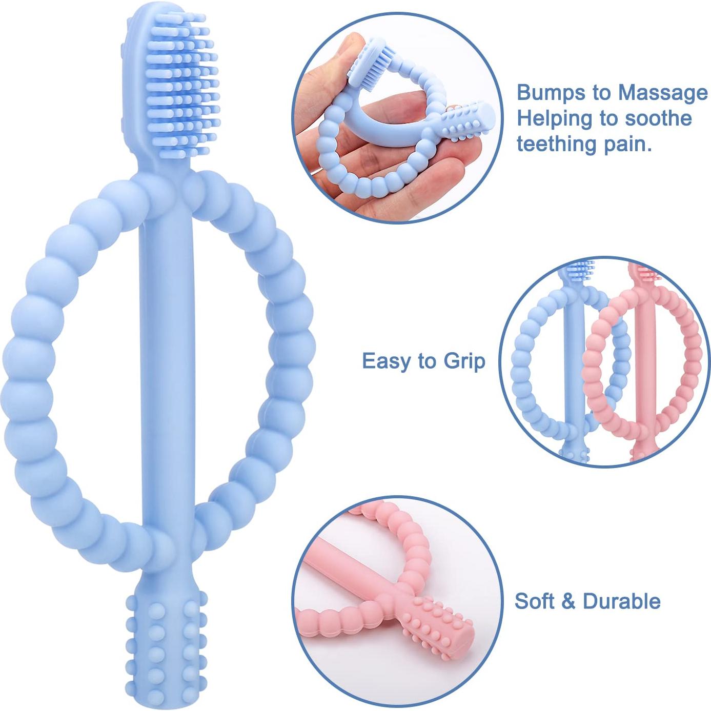 Mordedores de Dentición para Bebés MISSLILI - Silicona Suave 2 Piezas