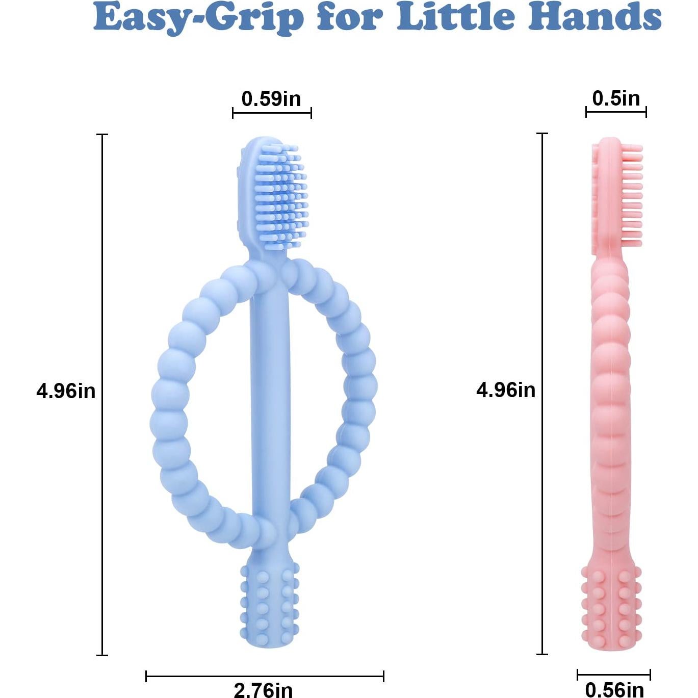 Mordedores de Dentición para Bebés MISSLILI - Silicona Suave 2 Piezas