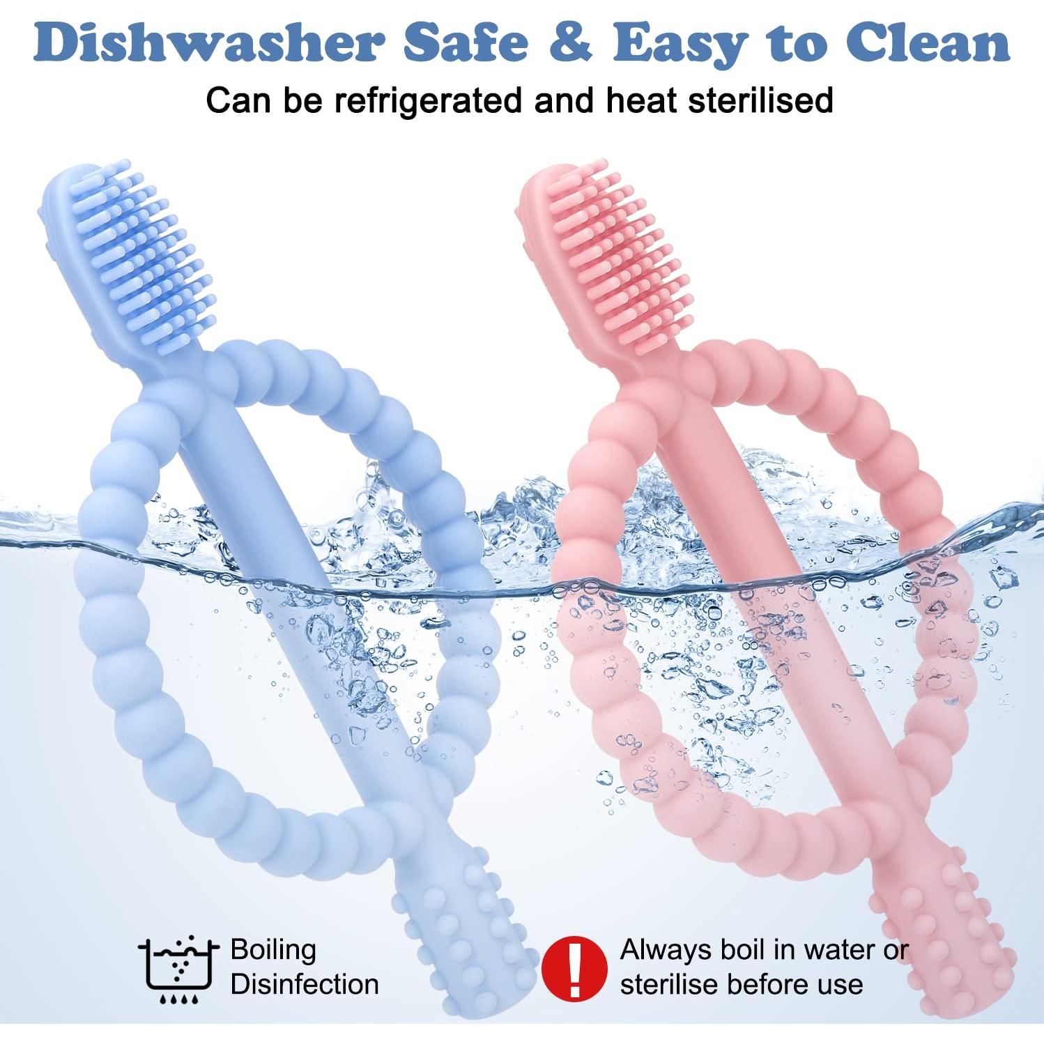 Mordedores de Dentición para Bebés MISSLILI - Silicona Suave 2 Piezas