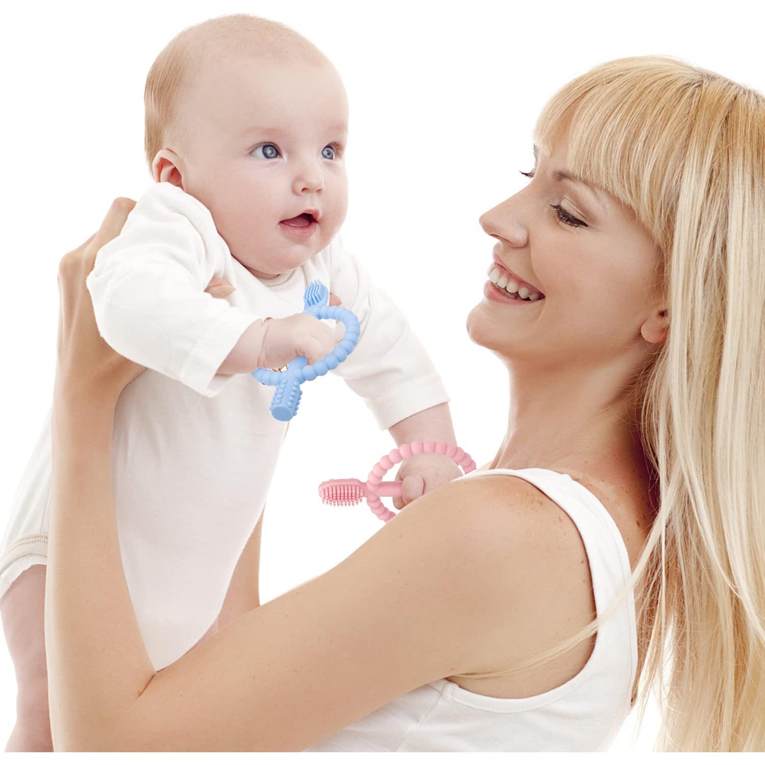 Mordedores de Dentición para Bebés MISSLILI - Silicona Suave 2 Piezas