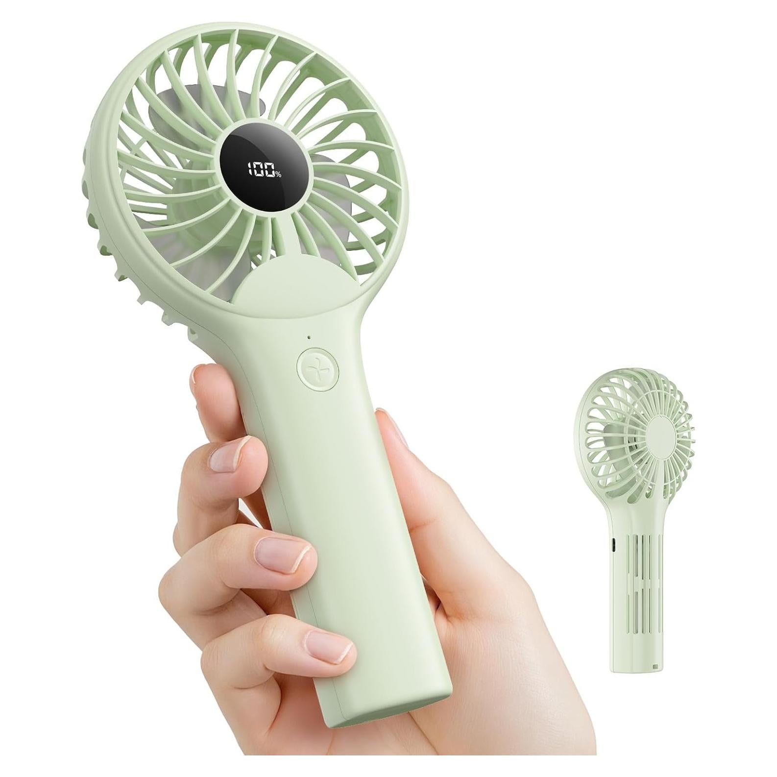 Ventilador Mini Portátil Wegte FS110 Verde Aguacate 5 Velocidades