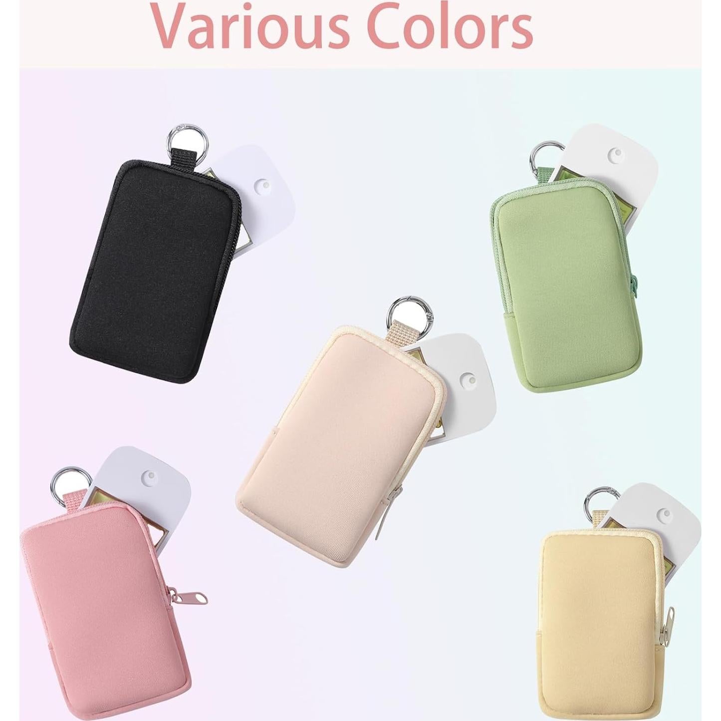 Estuche de Neopreno Uekeboag 2 Pcs para Maquillaje - Negro y Verde