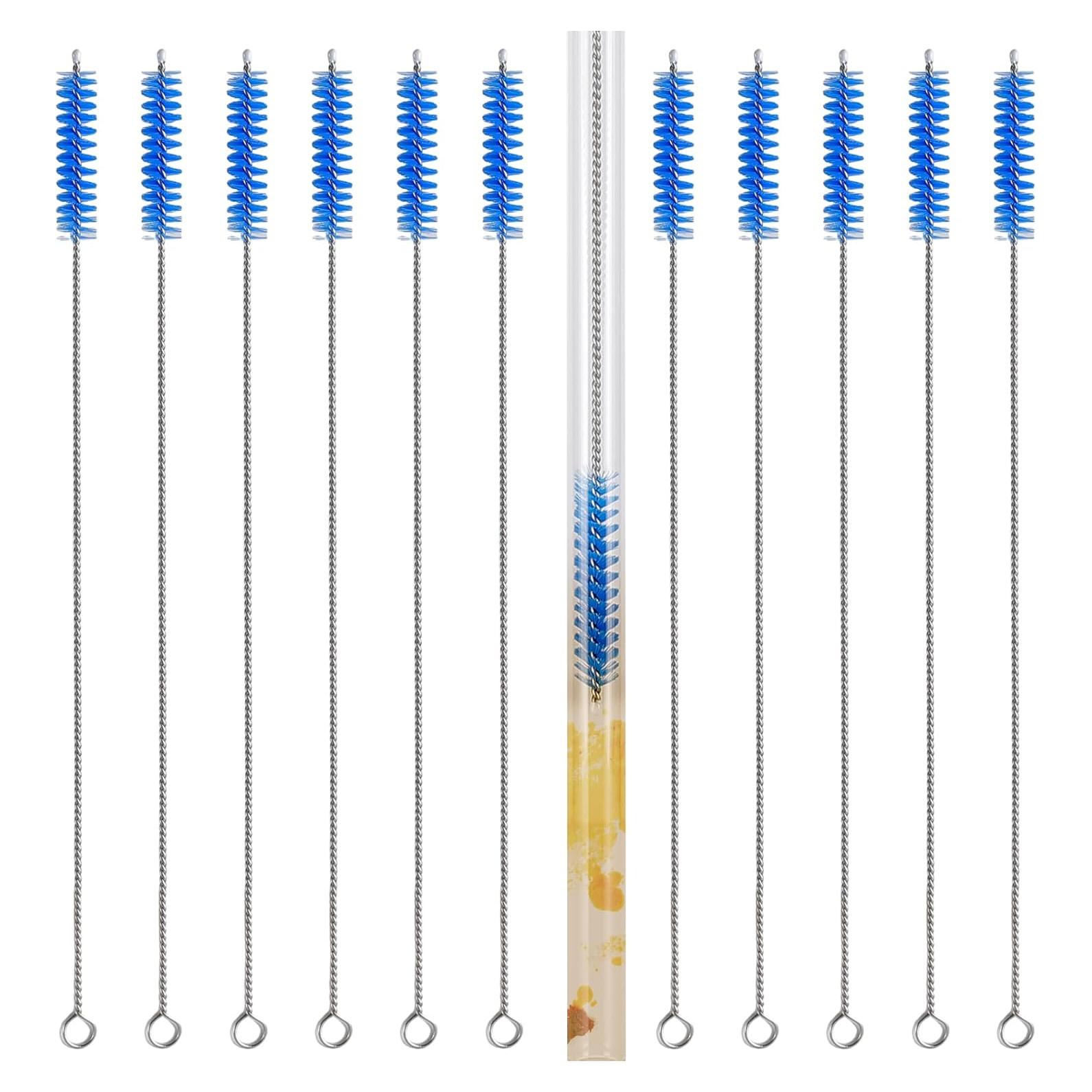 Juego de 12 cepillos limpiadores LIFEHIM 30.48 cm acero inoxidable