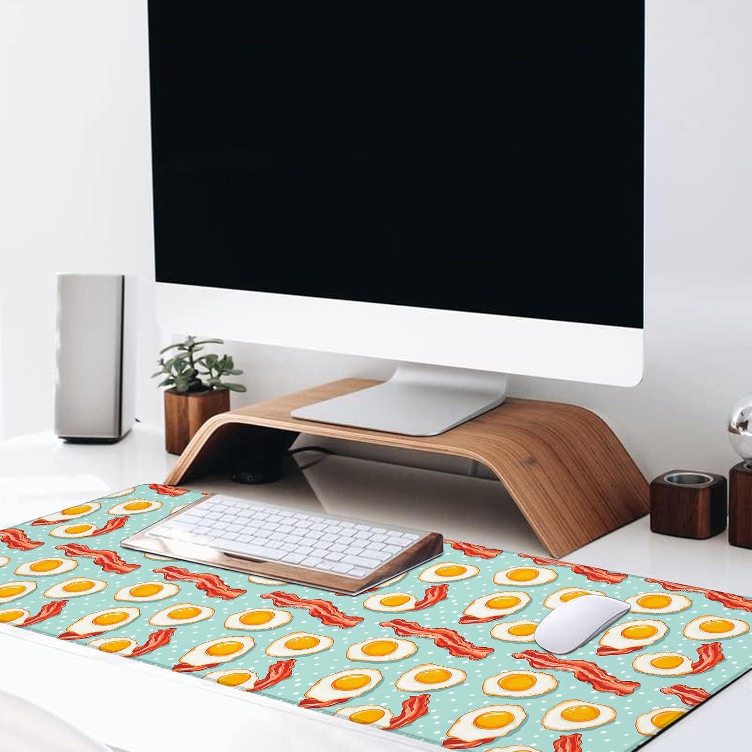 Alfombrilla de Ratón Grande VODRM Bacon y Huevo 80x30cm