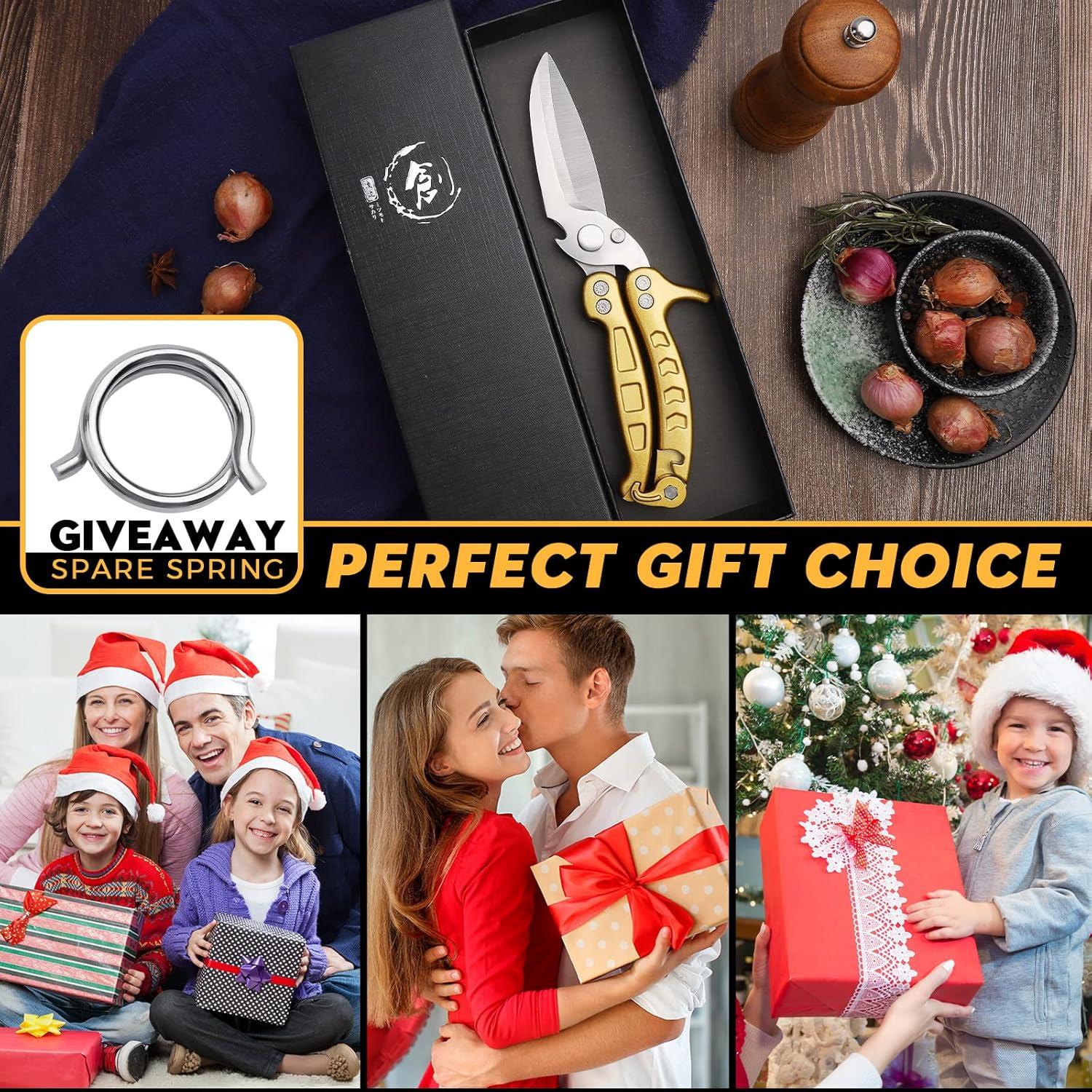 Tijeras de Cocina DRAGON RIOT Acero Inoxidable Dorado 25cm