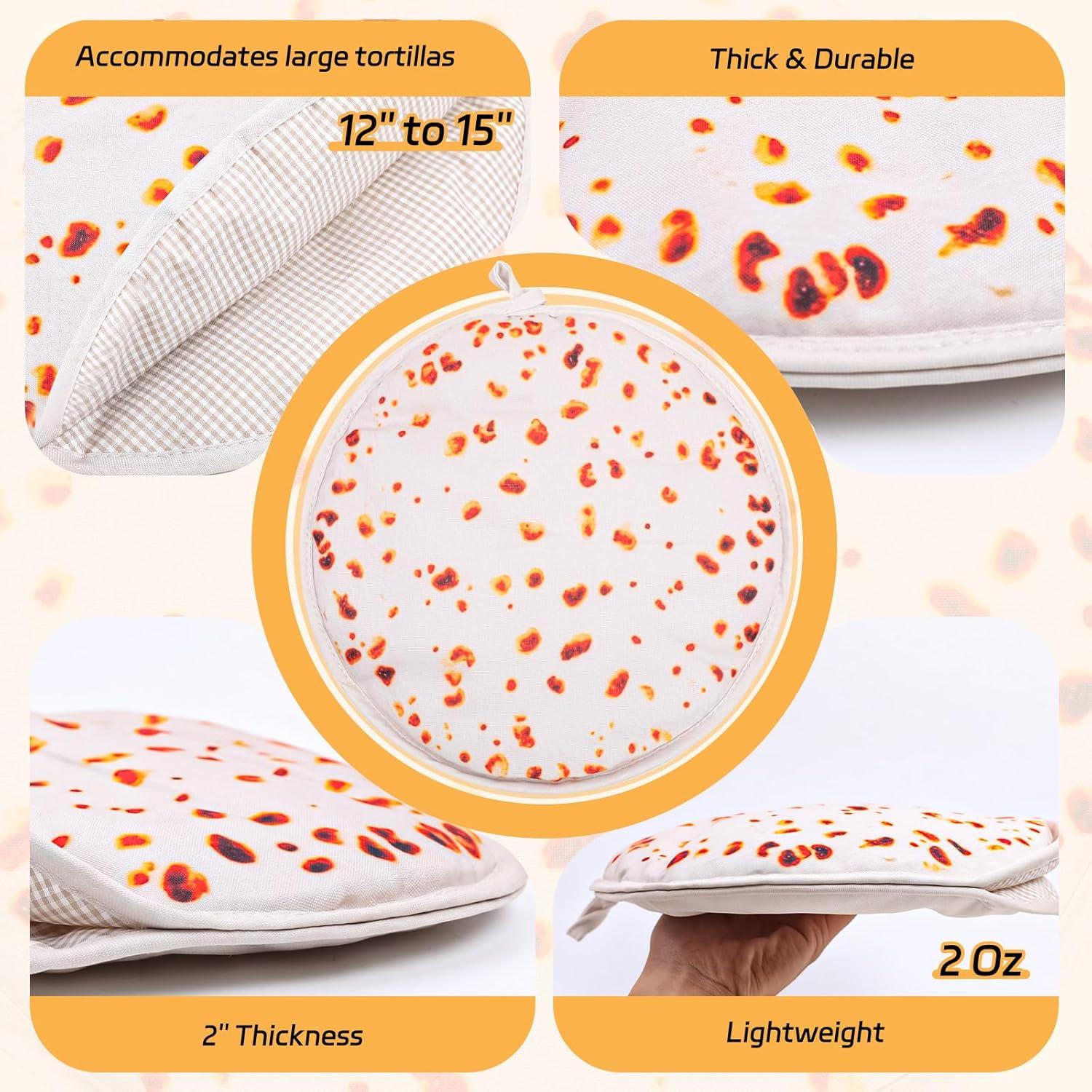 Bolsa Calentadora de Tortillas 30 cm FFPDYBEST Beige Aislada