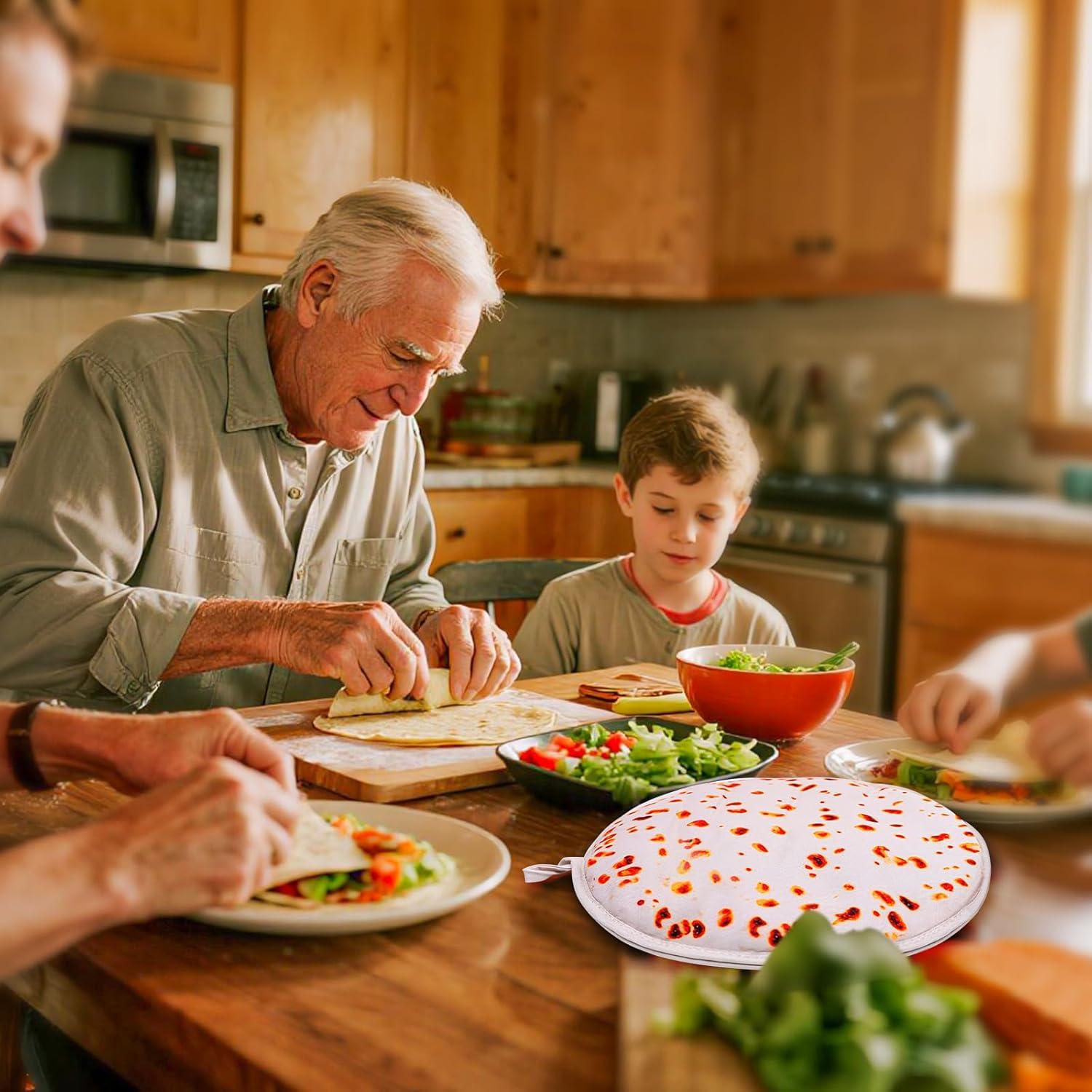 Bolsa Calentadora de Tortillas 30 cm FFPDYBEST Beige Aislada