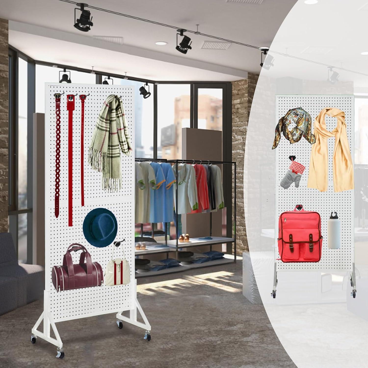 Soporte de Exhibición Pegboard Blanco Eastern Tree 2.5x1.83m