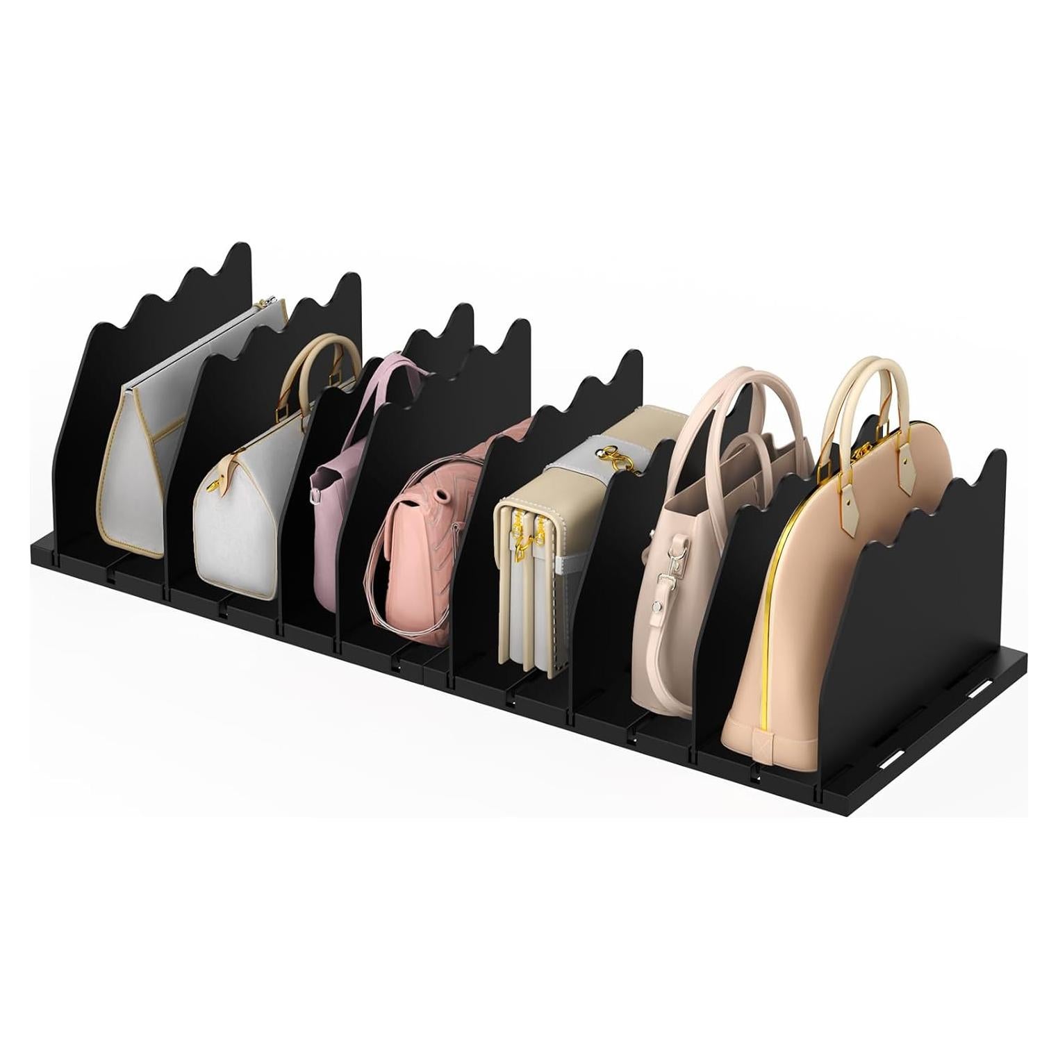 Organizador de Bolsos Ronlap Negro - 2 Divisores Ajustables