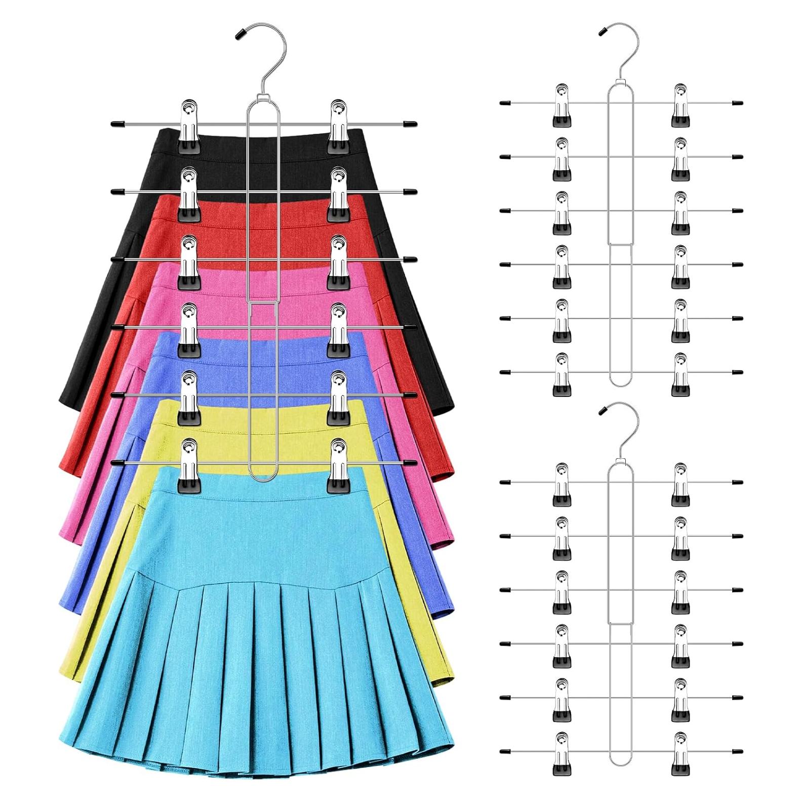 Perchas para Pantalones y Faldas Zoryllic - Ahorra Espacio, 2 Pzas