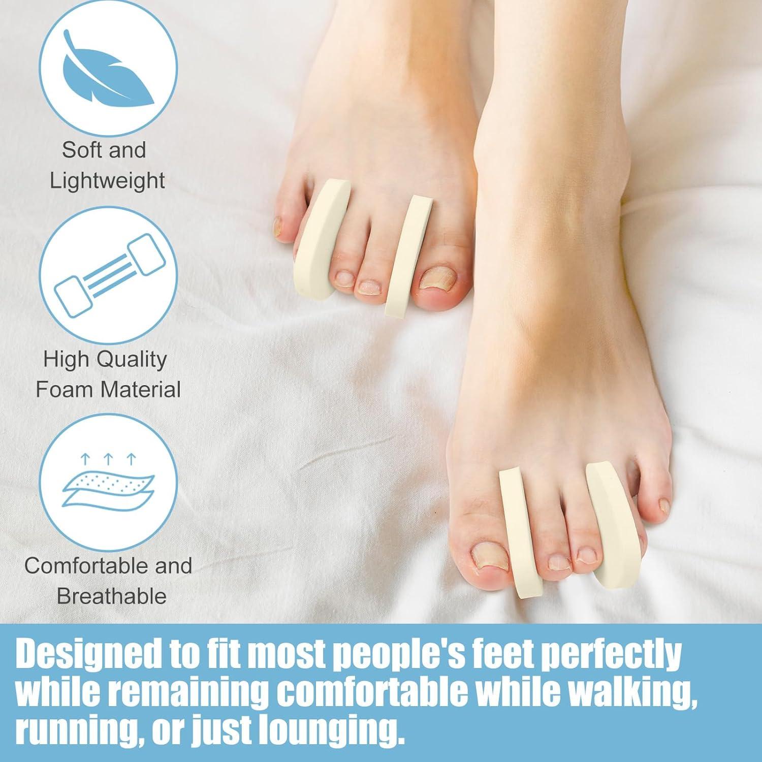 Separadores de dedos de espuma Honeydak - Paquete de 20 unidades