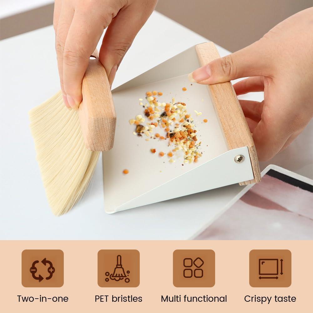 Juego de Mini Cepillo y Recogedor Pilarmuture - Madera