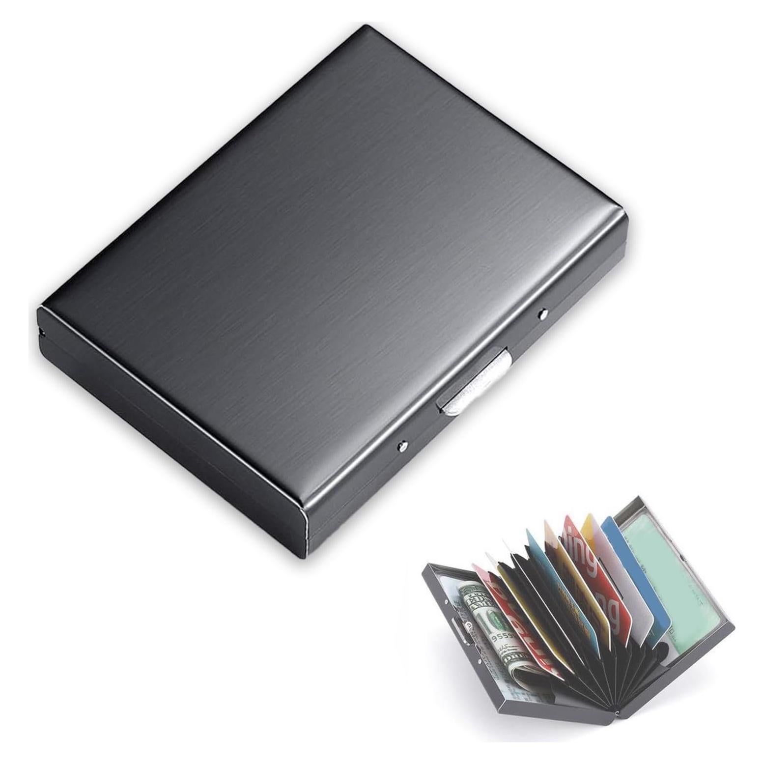 Tarjetero de Seguridad EOREA RFID Acero Inoxidable 10 Ranuras