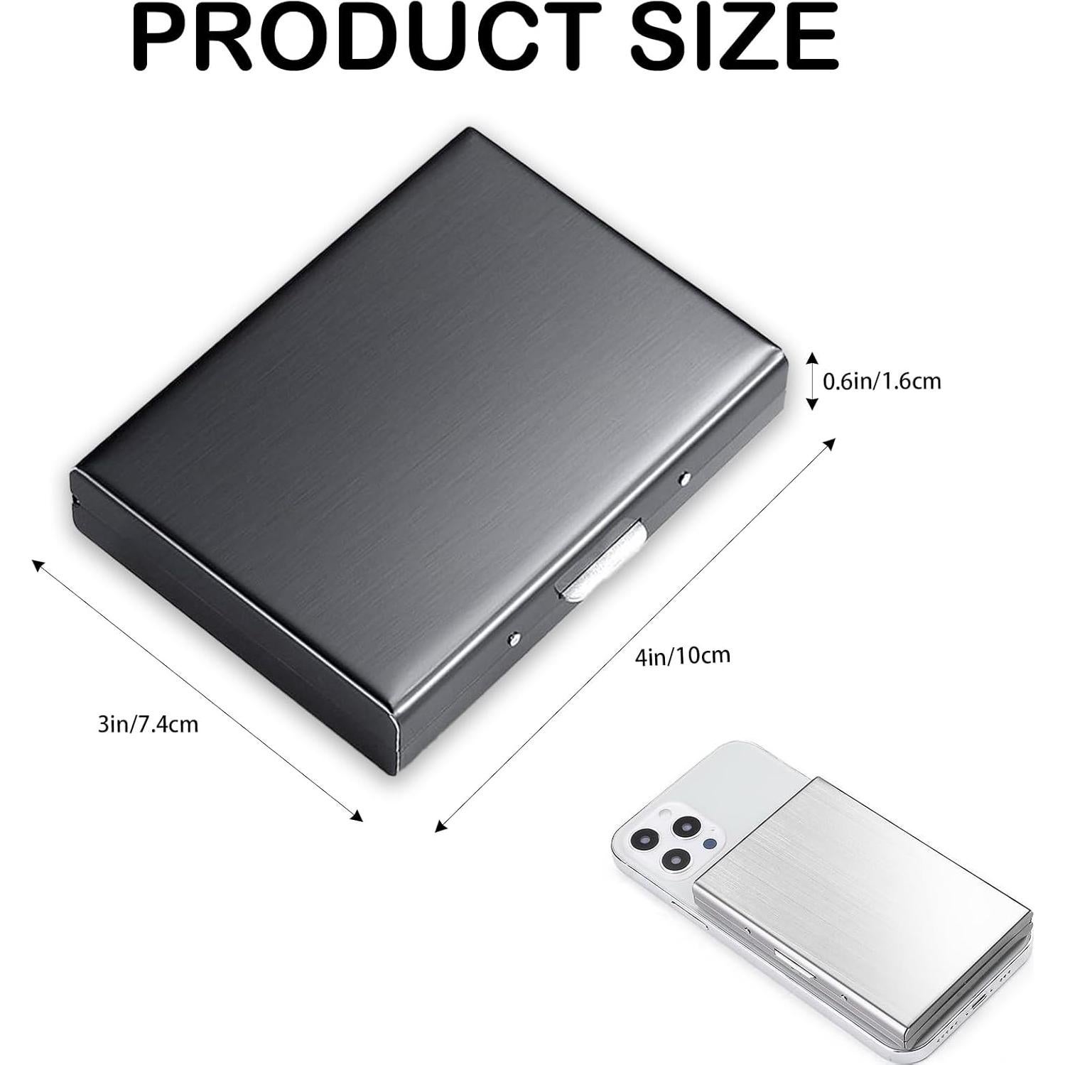 Tarjetero de Seguridad EOREA RFID Acero Inoxidable 10 Ranuras