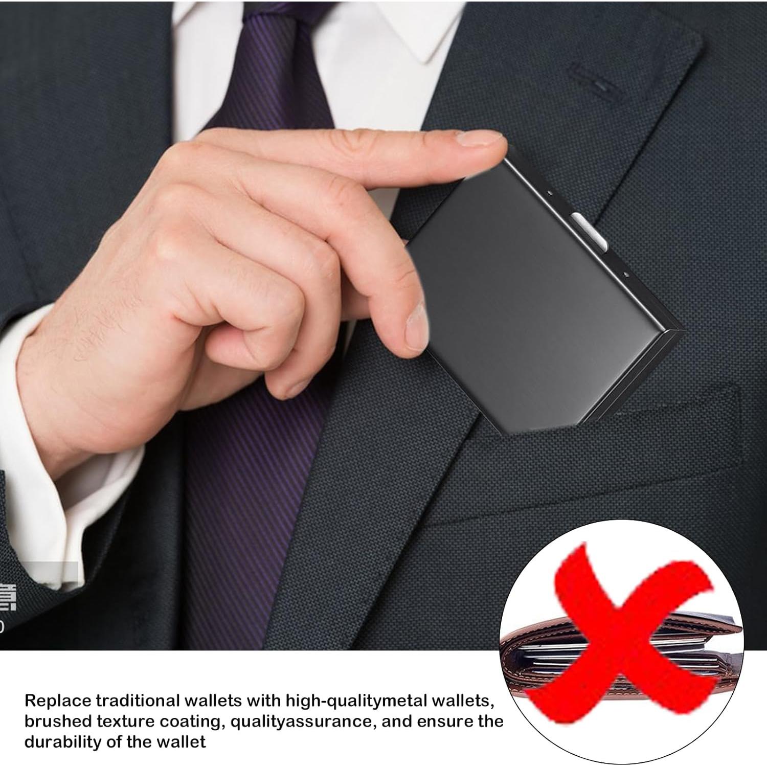 Tarjetero de Seguridad EOREA RFID Acero Inoxidable 10 Ranuras