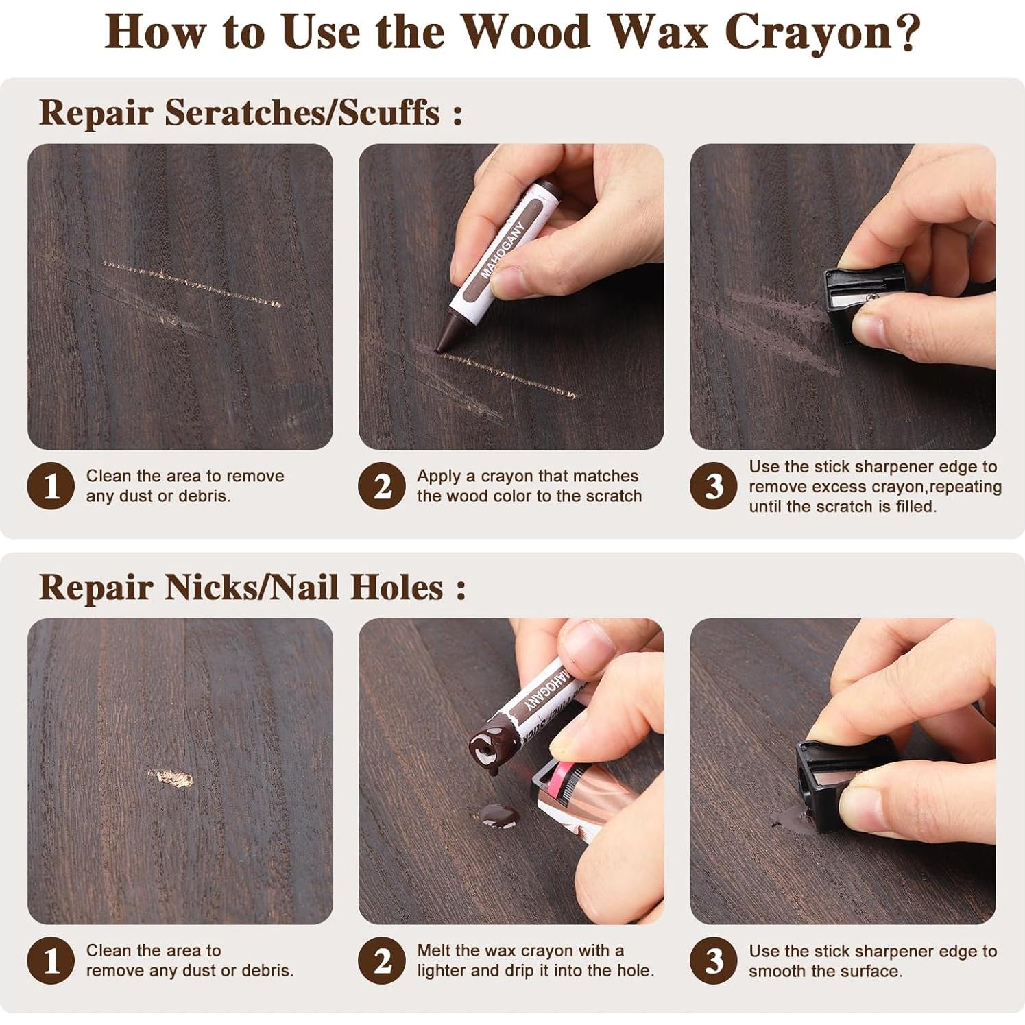 Kit de Reparación de Madera Zalirium 13 Piezas - Marcadores y Masilla