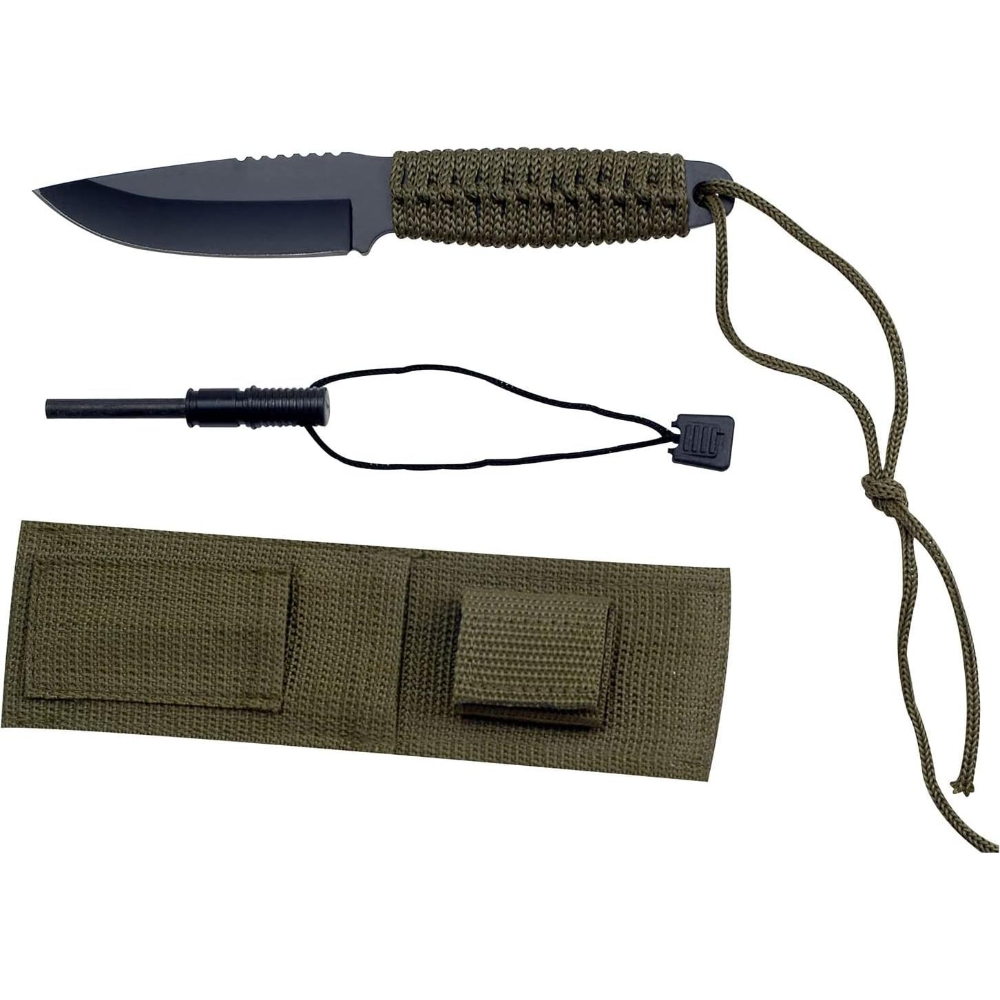 Cuchillo de hoja fija MASTER USA HK-106 con encendedor 20.83 cm