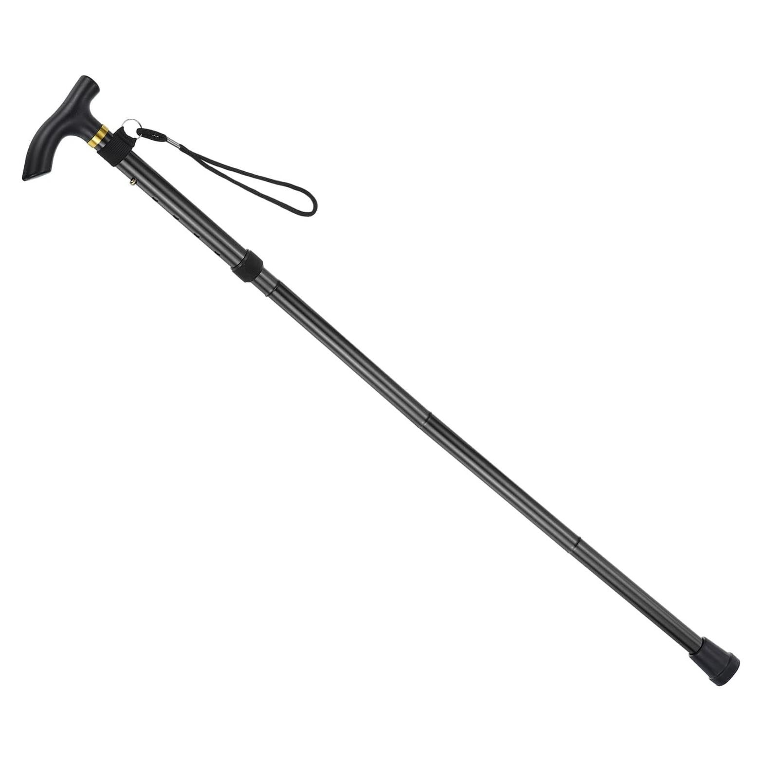 Bastón de Senderismo PATIKIL Plegable de Aluminio 27cm a 95cm