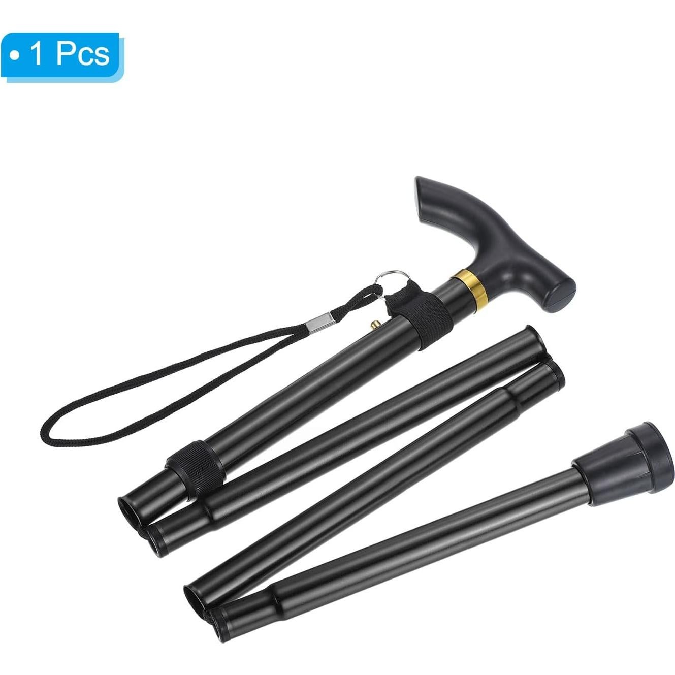 Bastón de Senderismo PATIKIL Plegable de Aluminio 27cm a 95cm