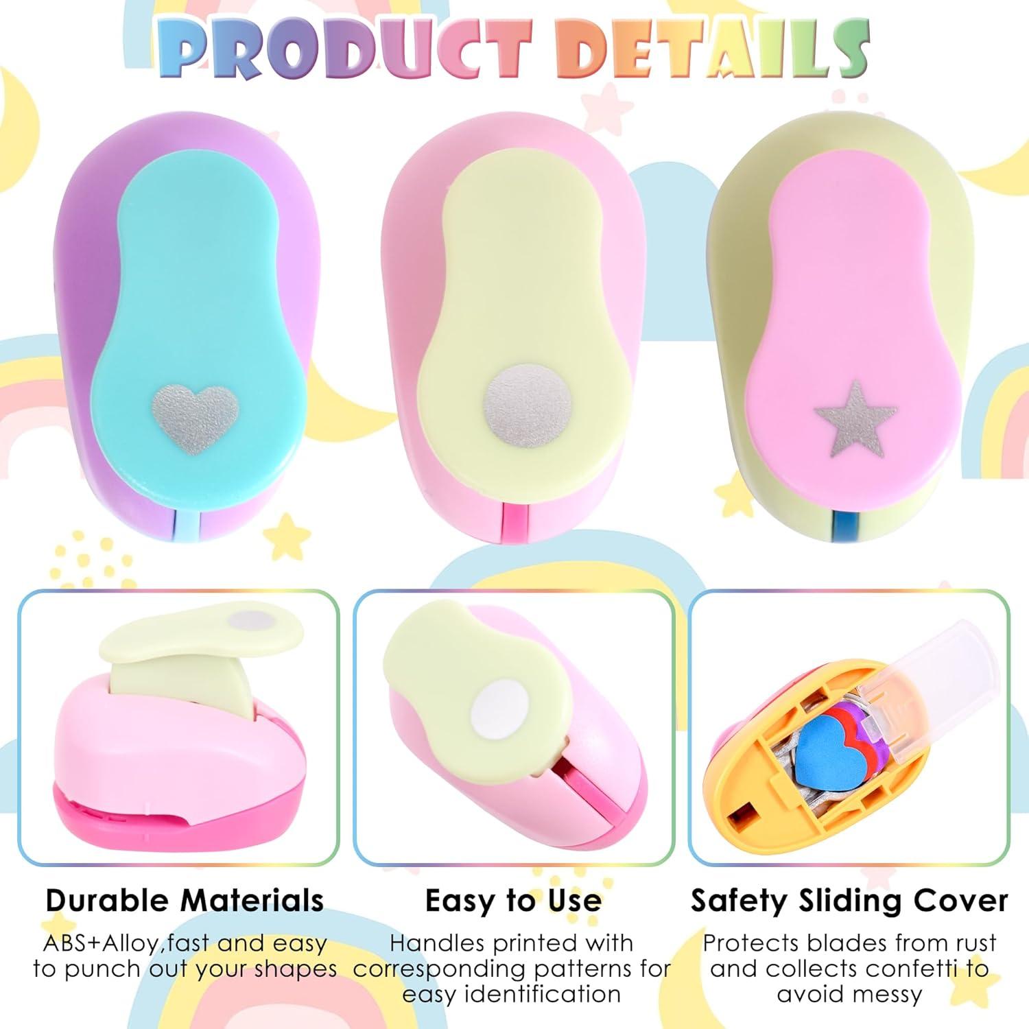 Juego de 3 Perforadoras de Papel Dropower para Manualidades