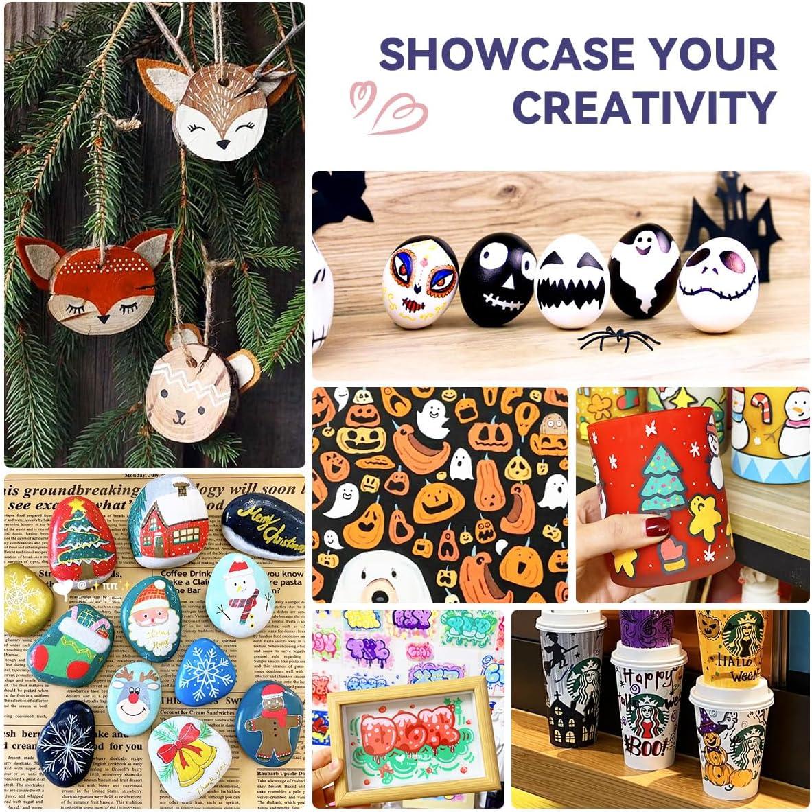 Set de 24 Marcadores Acrílicos Arrtx Simptap, Punta de Pincel