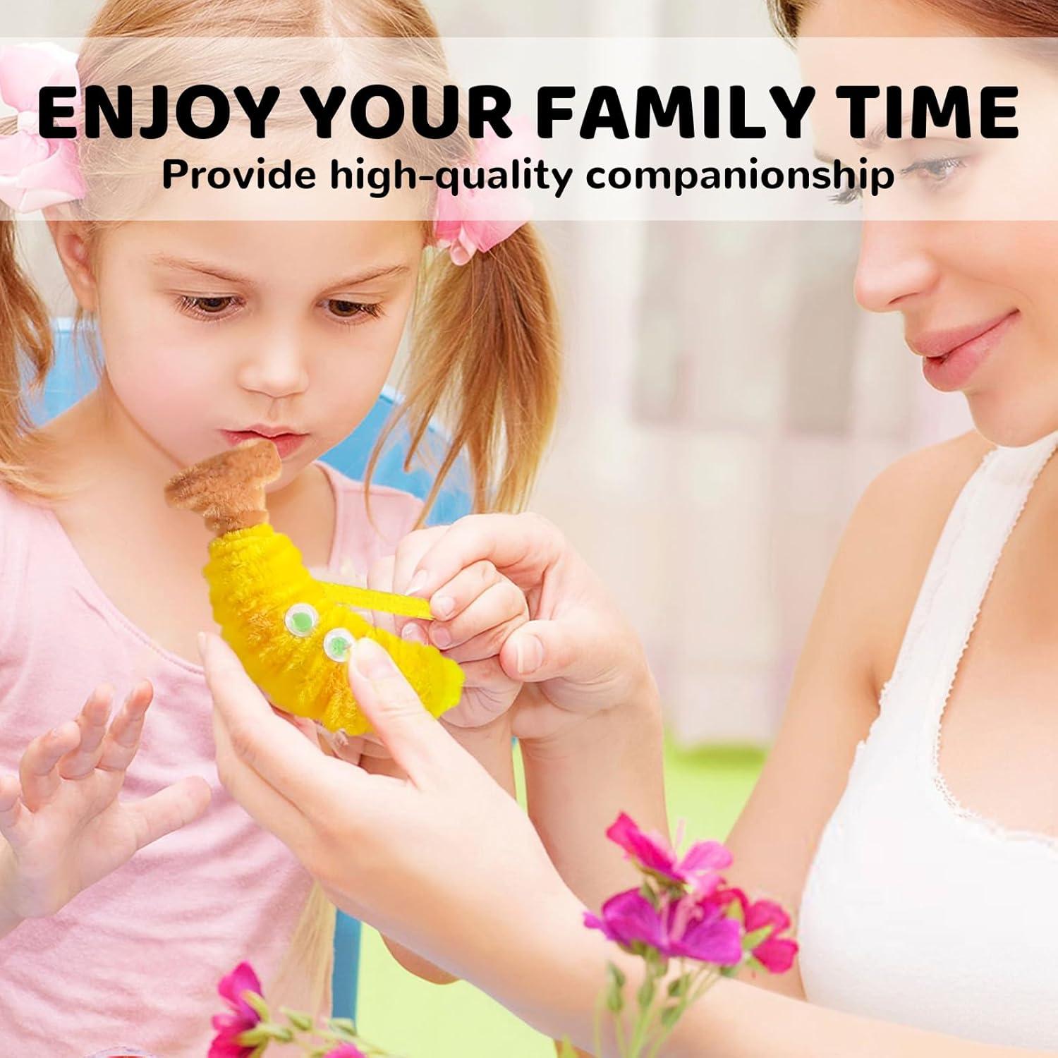 Kit de Manualidades con Limpiapipas ESUOHYM - 300 Varillas Gruesas