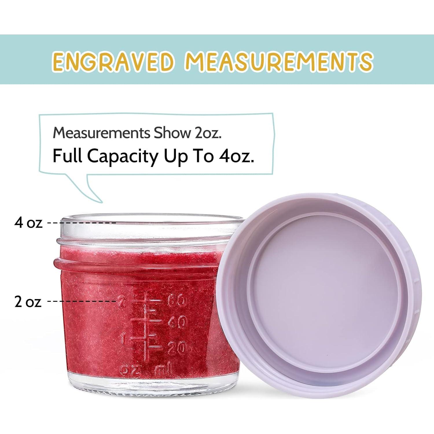 Tarros de Almacenamiento de Comida para Bebés VITEVER 6 Pack 118ml