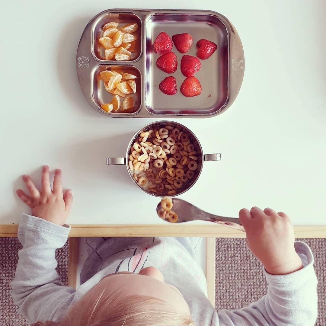 Juego de Cubiertos de Acero Inoxidable Kiddobloom para Niños - 5 Piezas