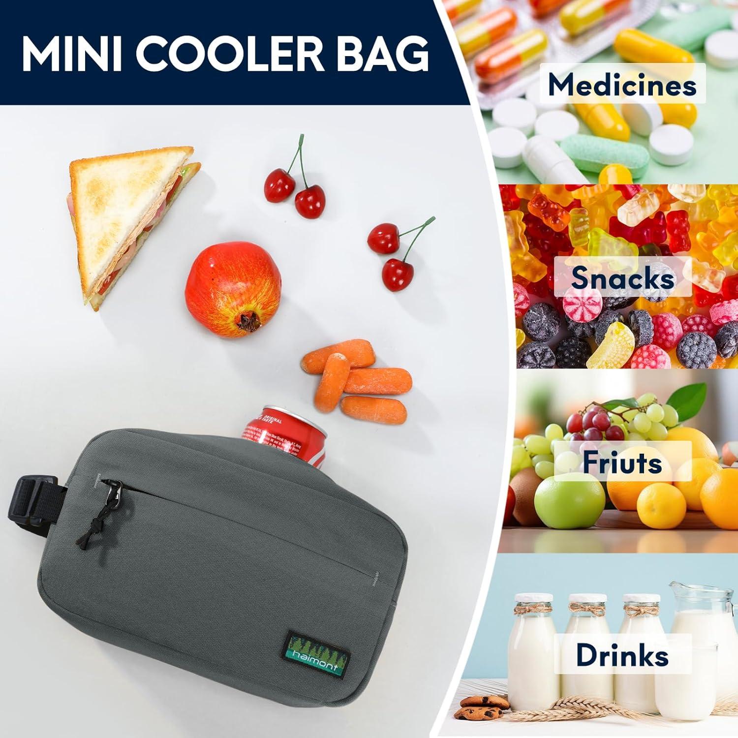 Bolsa de Refrigerio Congelable Haimont Gris 3L Aislada