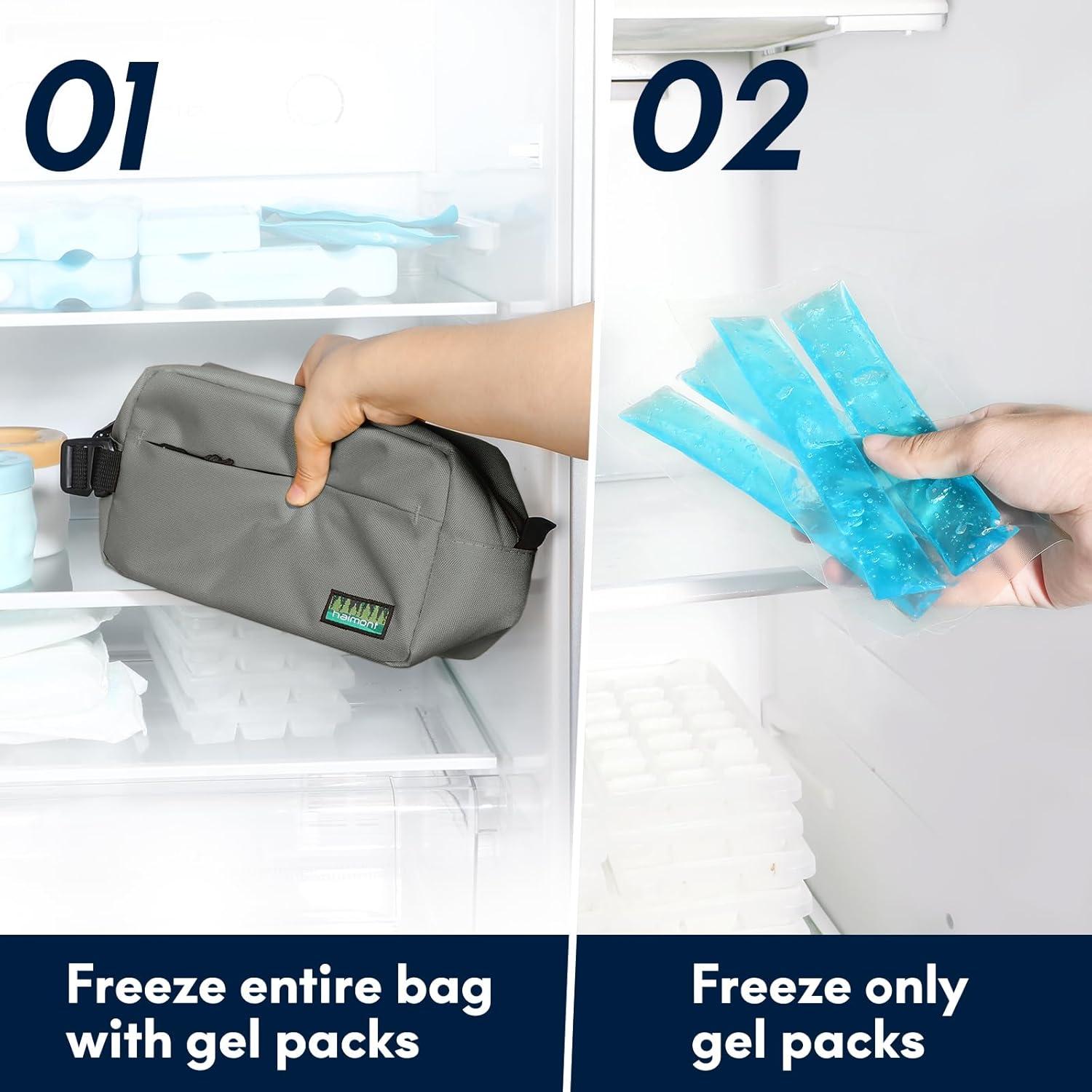 Bolsa de Refrigerio Congelable Haimont Gris 3L Aislada