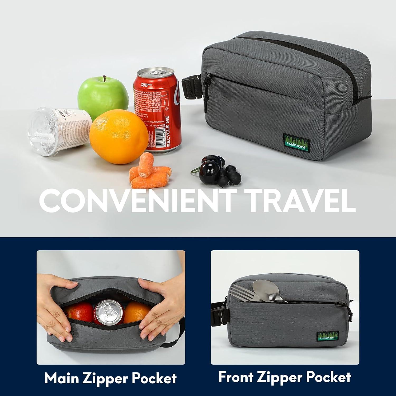 Bolsa de Refrigerio Congelable Haimont Gris 3L Aislada