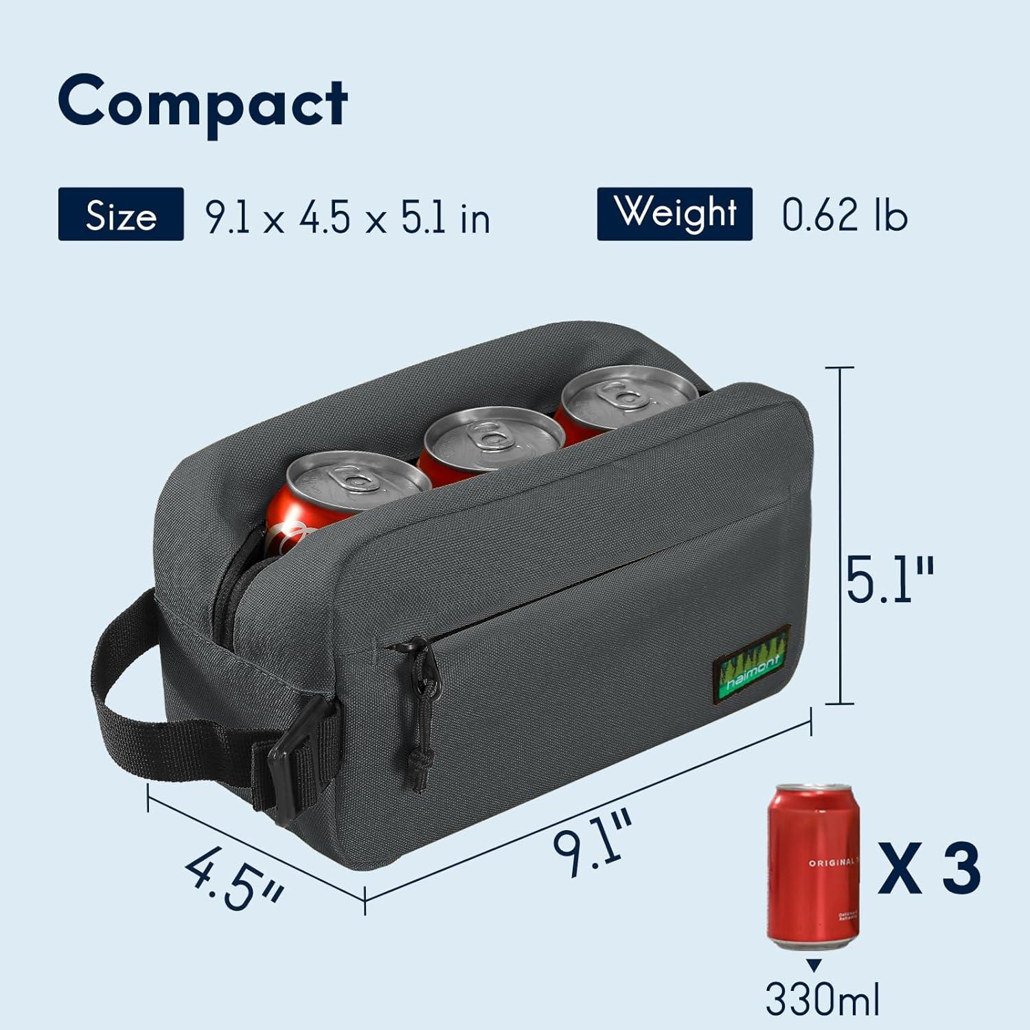 Bolsa de Refrigerio Congelable Haimont Gris 3L Aislada