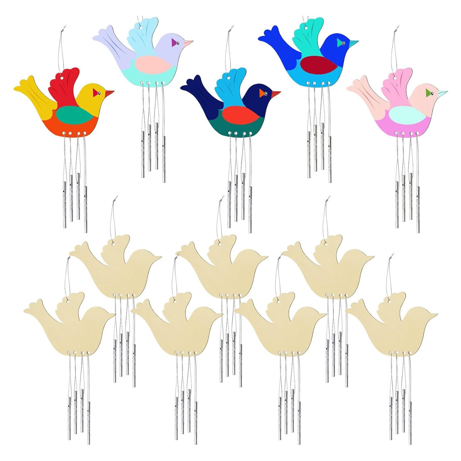 Campana de Viento de Madera Taiyin - 16 Piezas Decorativas